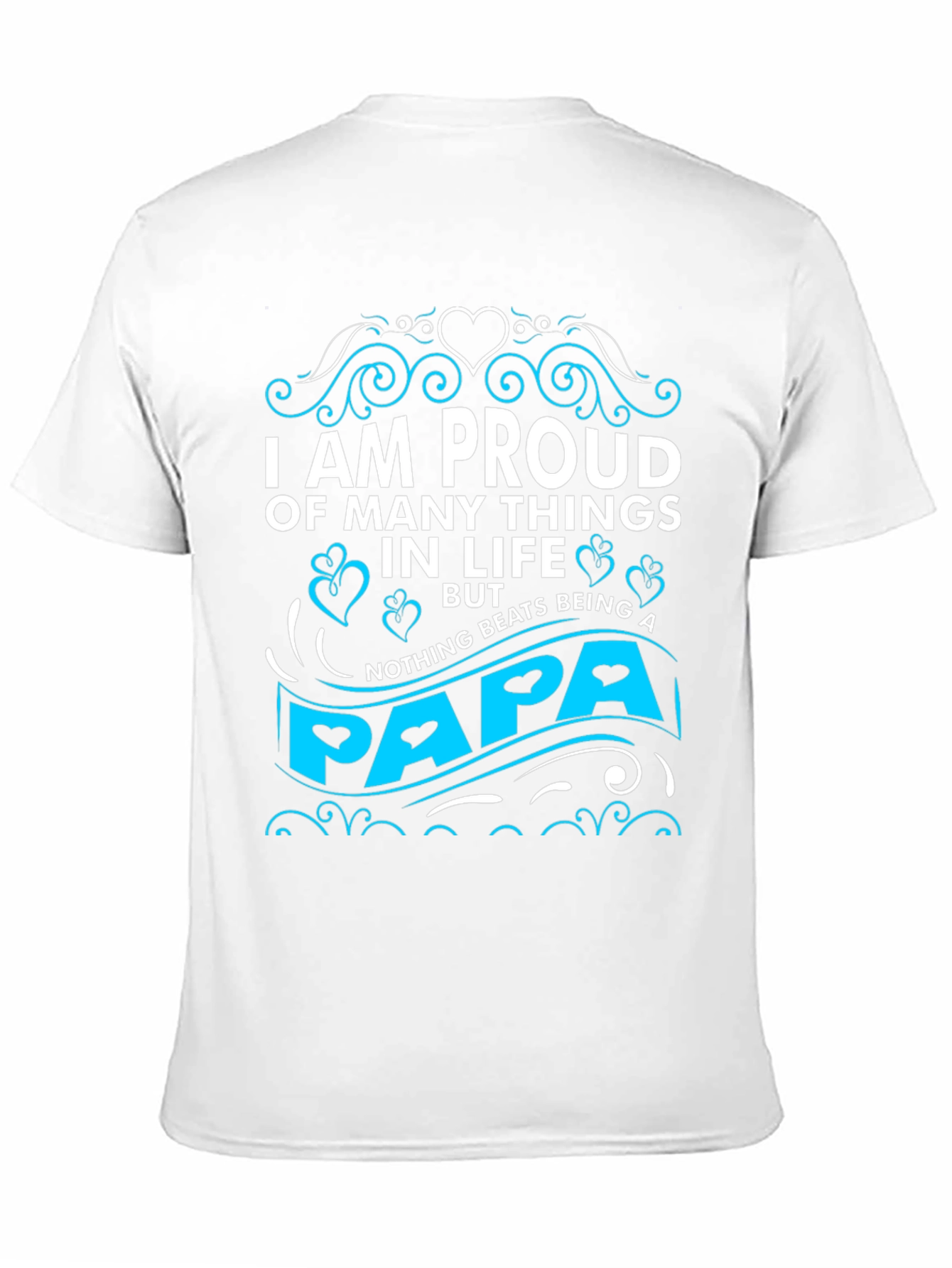 Proud Papa Graphic T-Shirt - Black