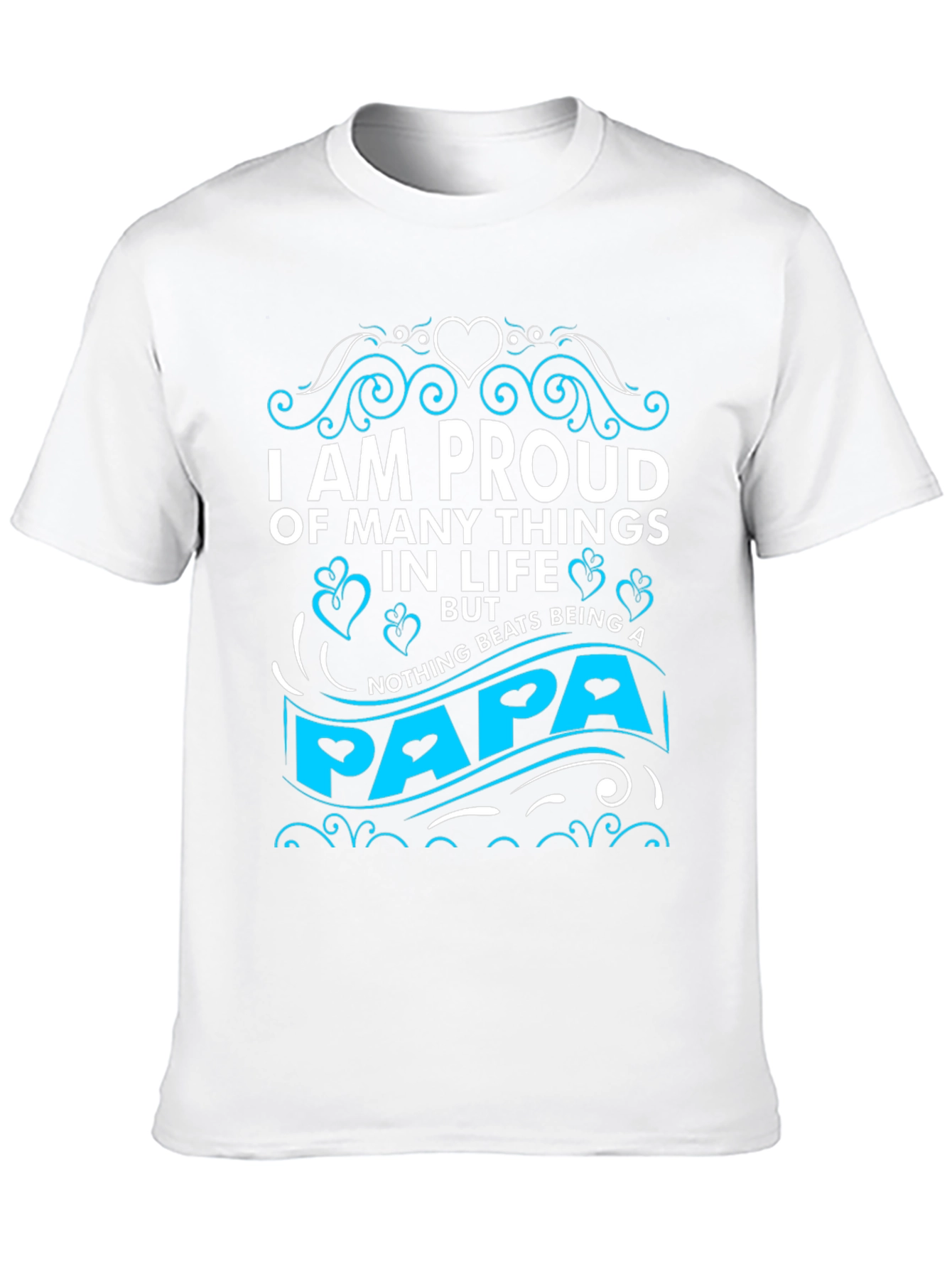Proud Papa Graphic T-Shirt - Black