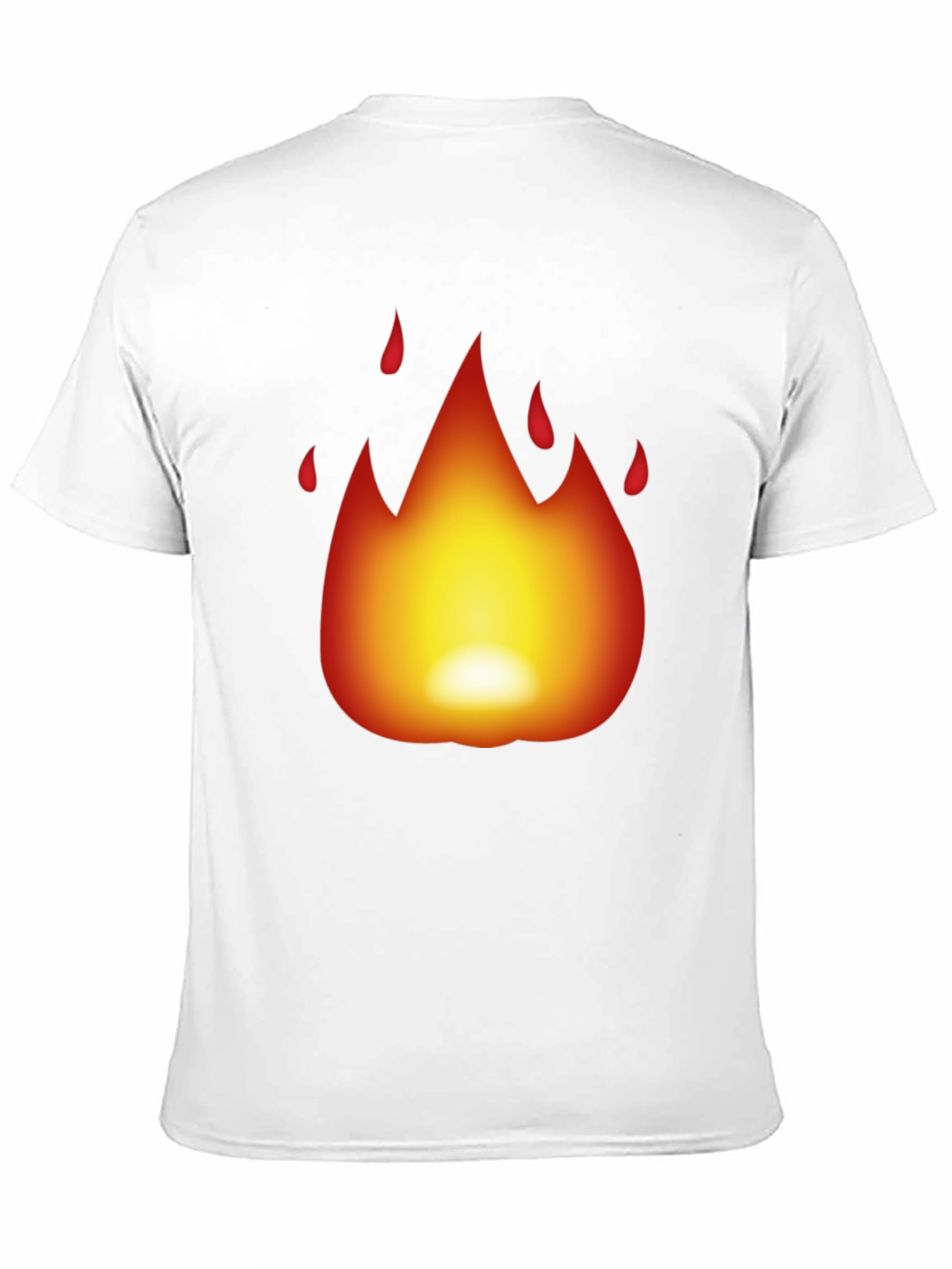 Fiery Flame Graphic Black T-Shirt