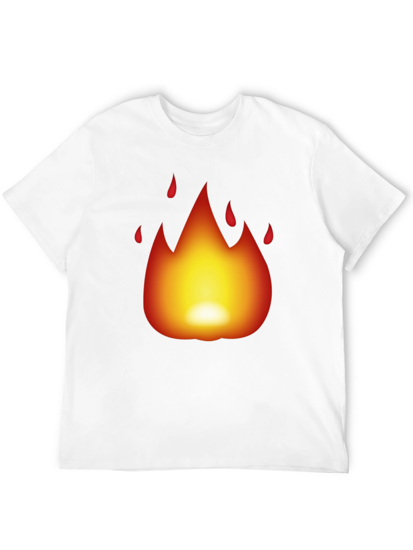 Fiery Flame Graphic Black T-Shirt