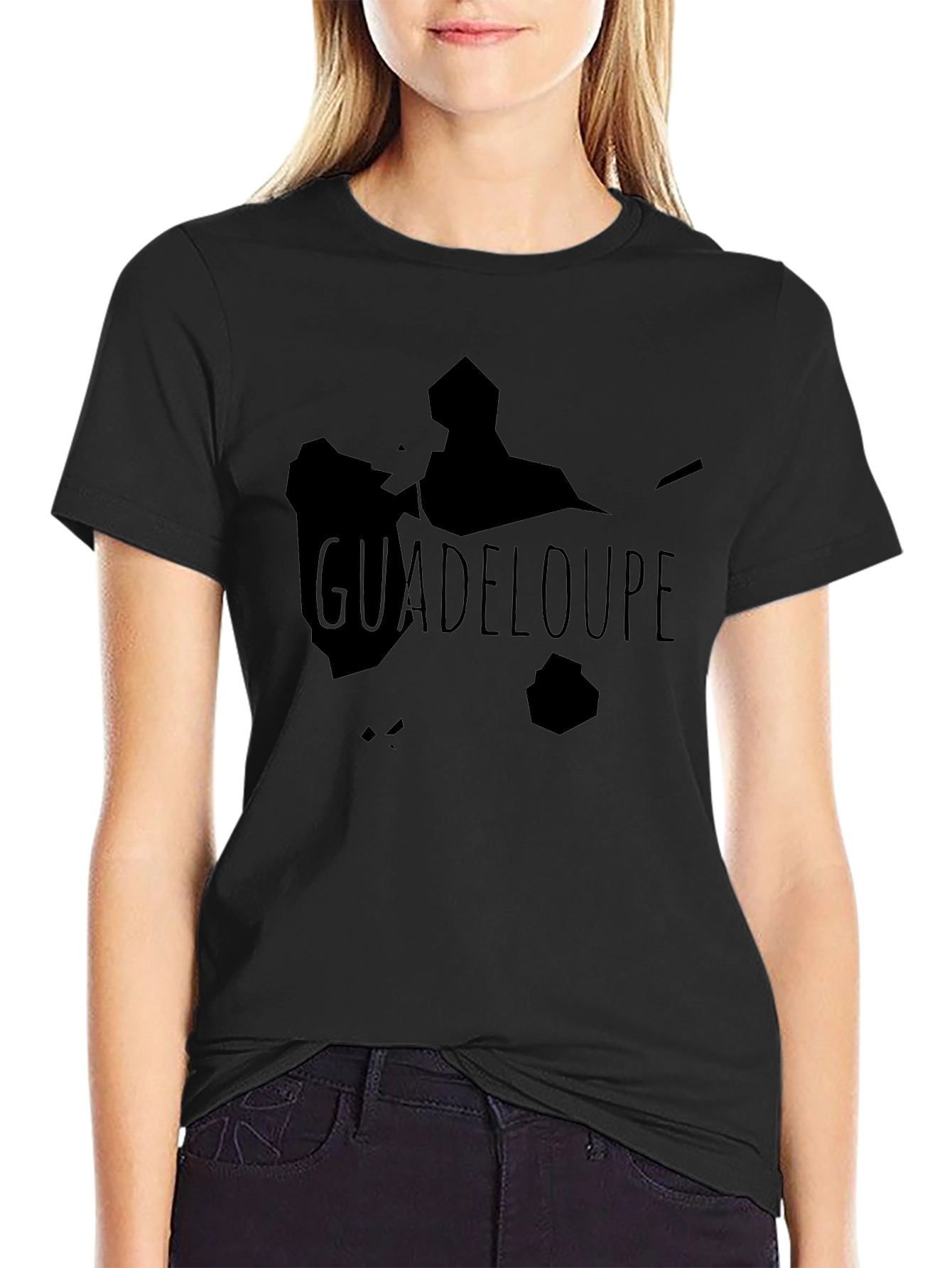 Guadeloupe Island Graphic Tee - Black Unisex T-Shirt