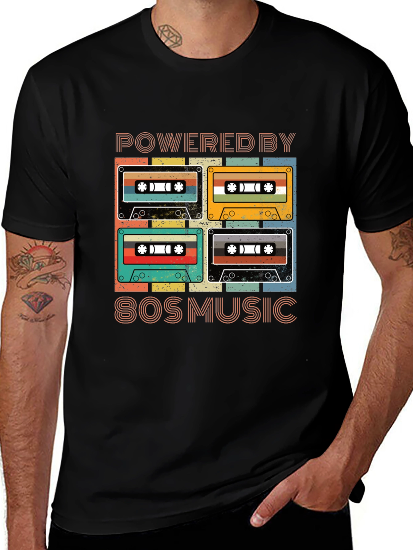 Retro 80s Music Cassette T-Shirt