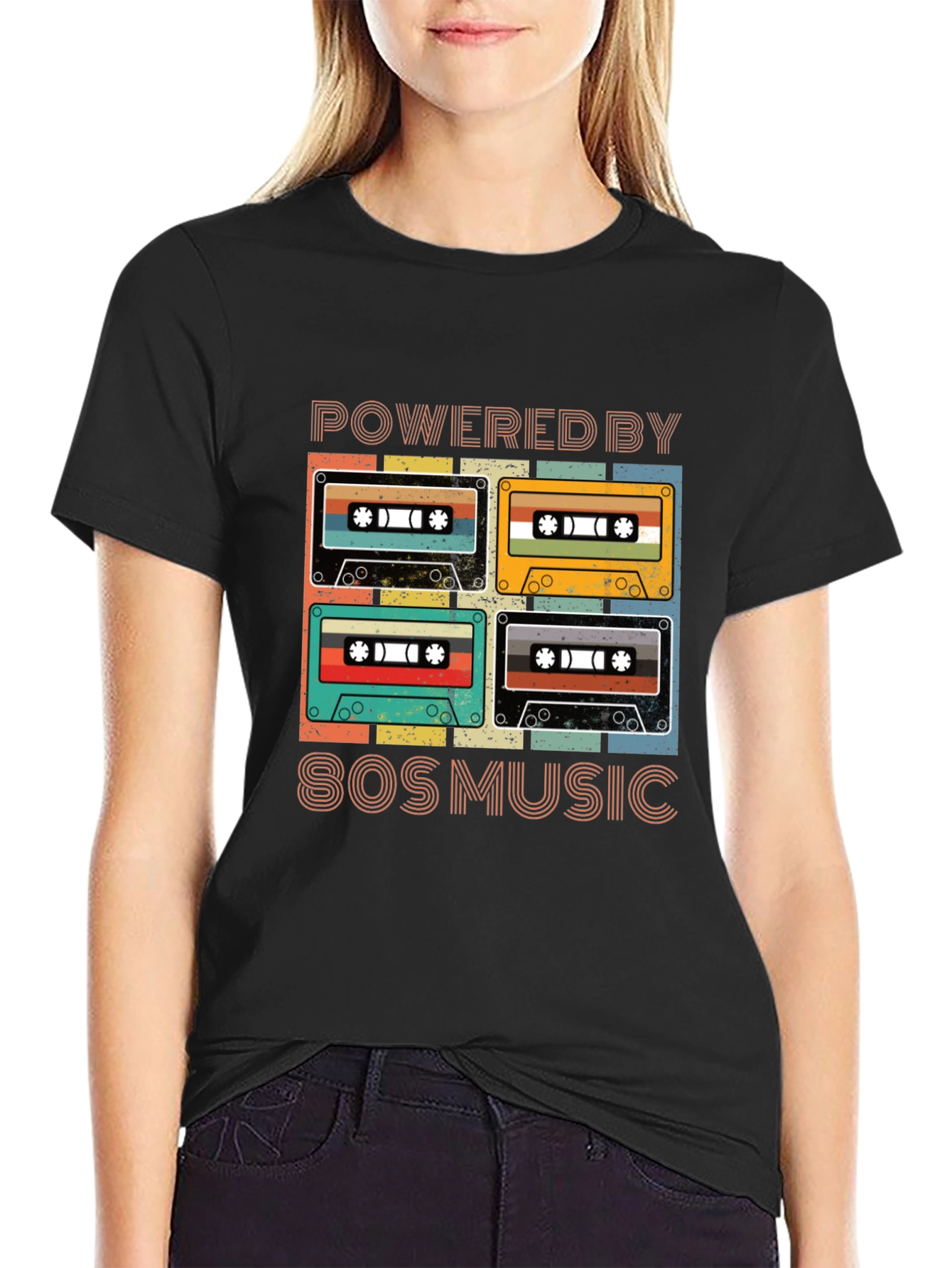 Retro 80s Music Cassette T-Shirt