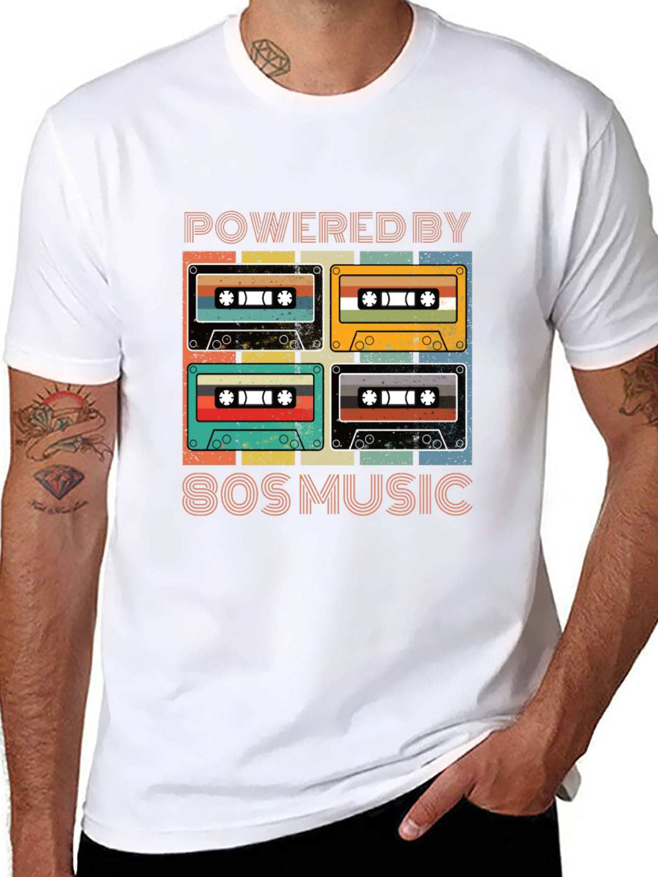 Retro 80s Music Cassette T-Shirt