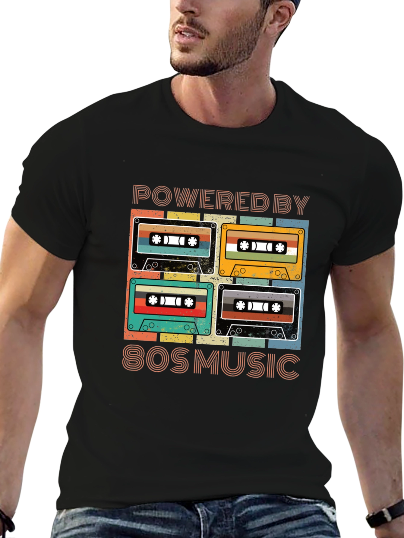 Retro 80s Music Cassette T-Shirt