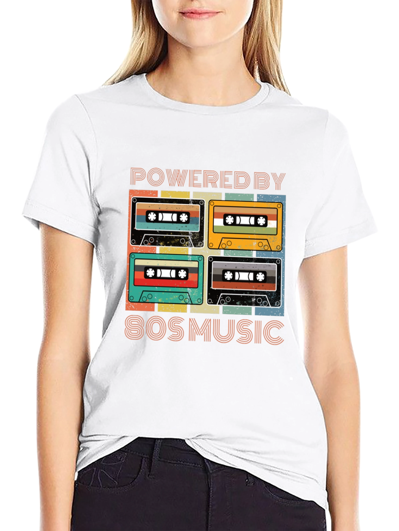 Retro 80s Music Cassette T-Shirt