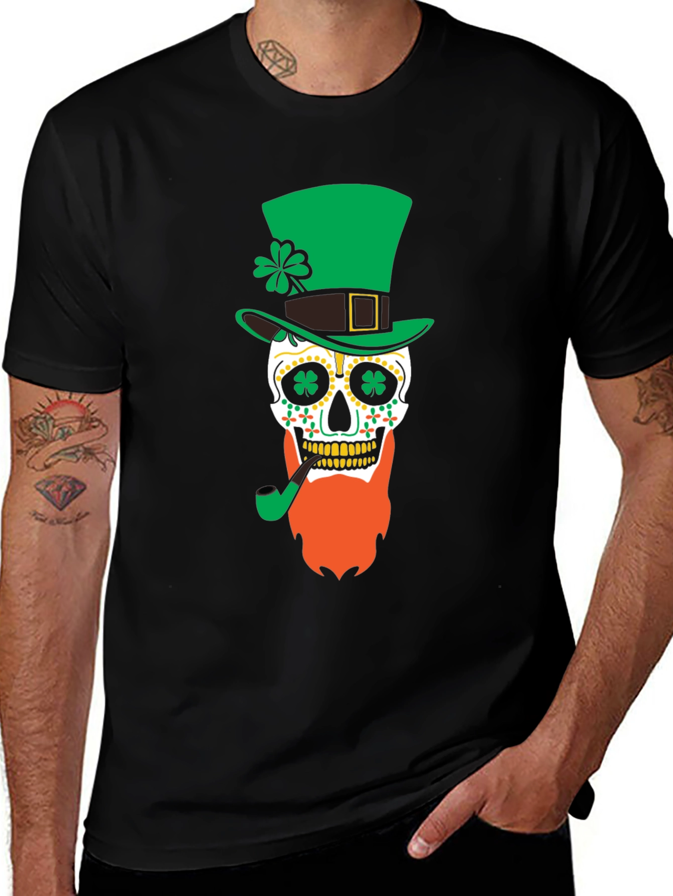 St. Patricks Day Skull T-Shirt