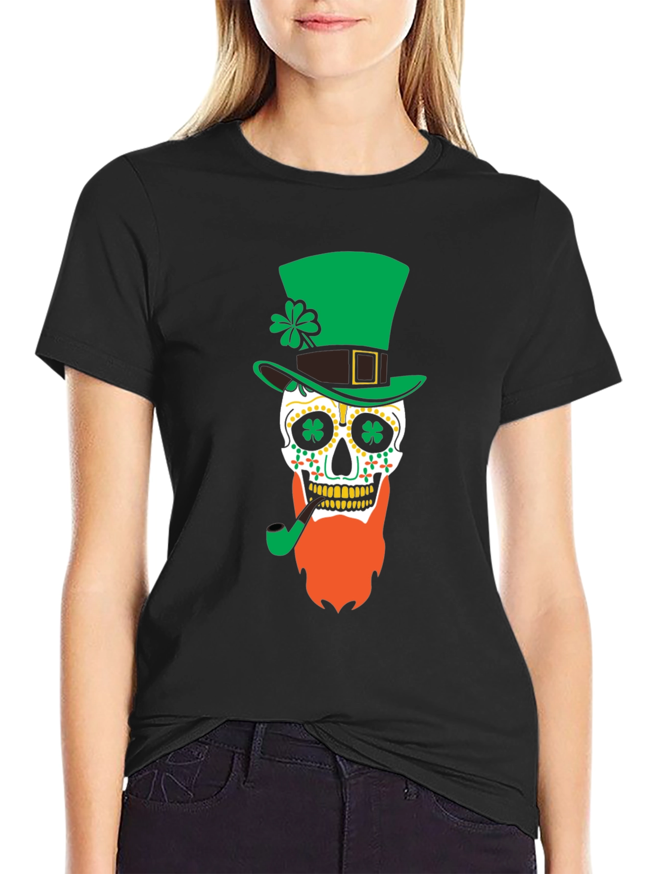 St. Patricks Day Skull T-Shirt