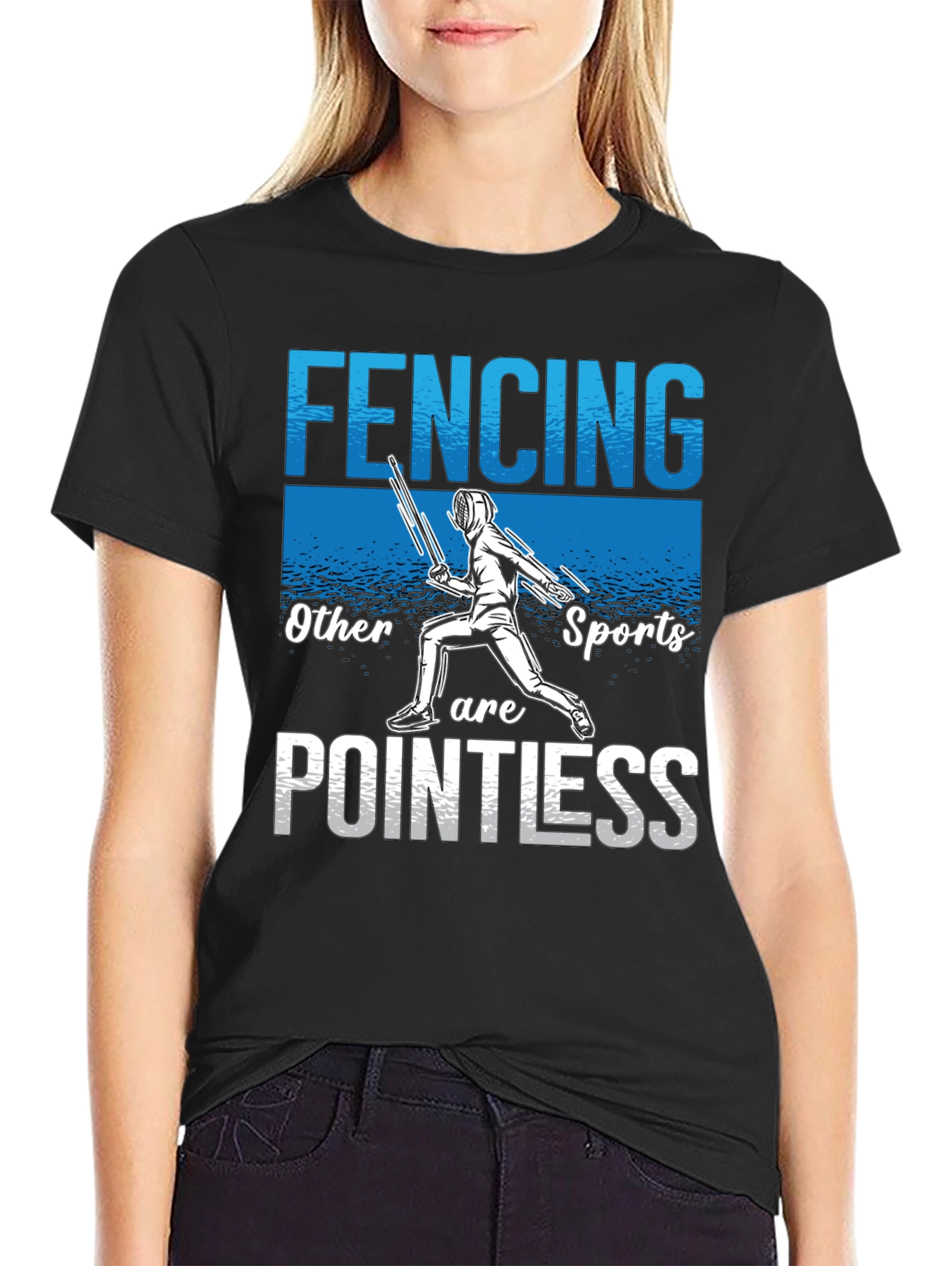 Fencing Pointless T-Shirt - Sporty Humor