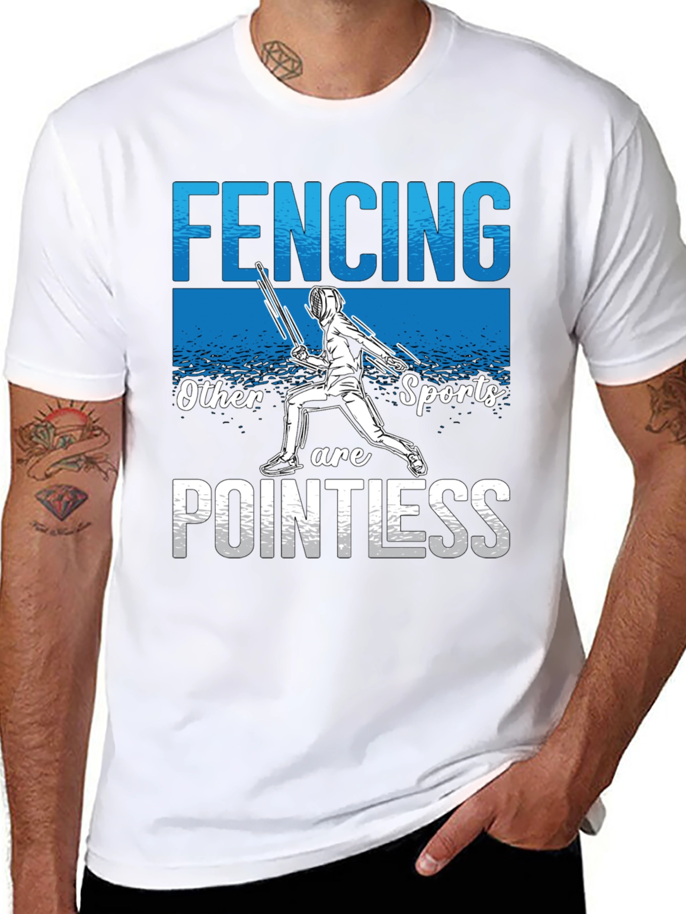 Fencing Pointless T-Shirt - Sporty Humor
