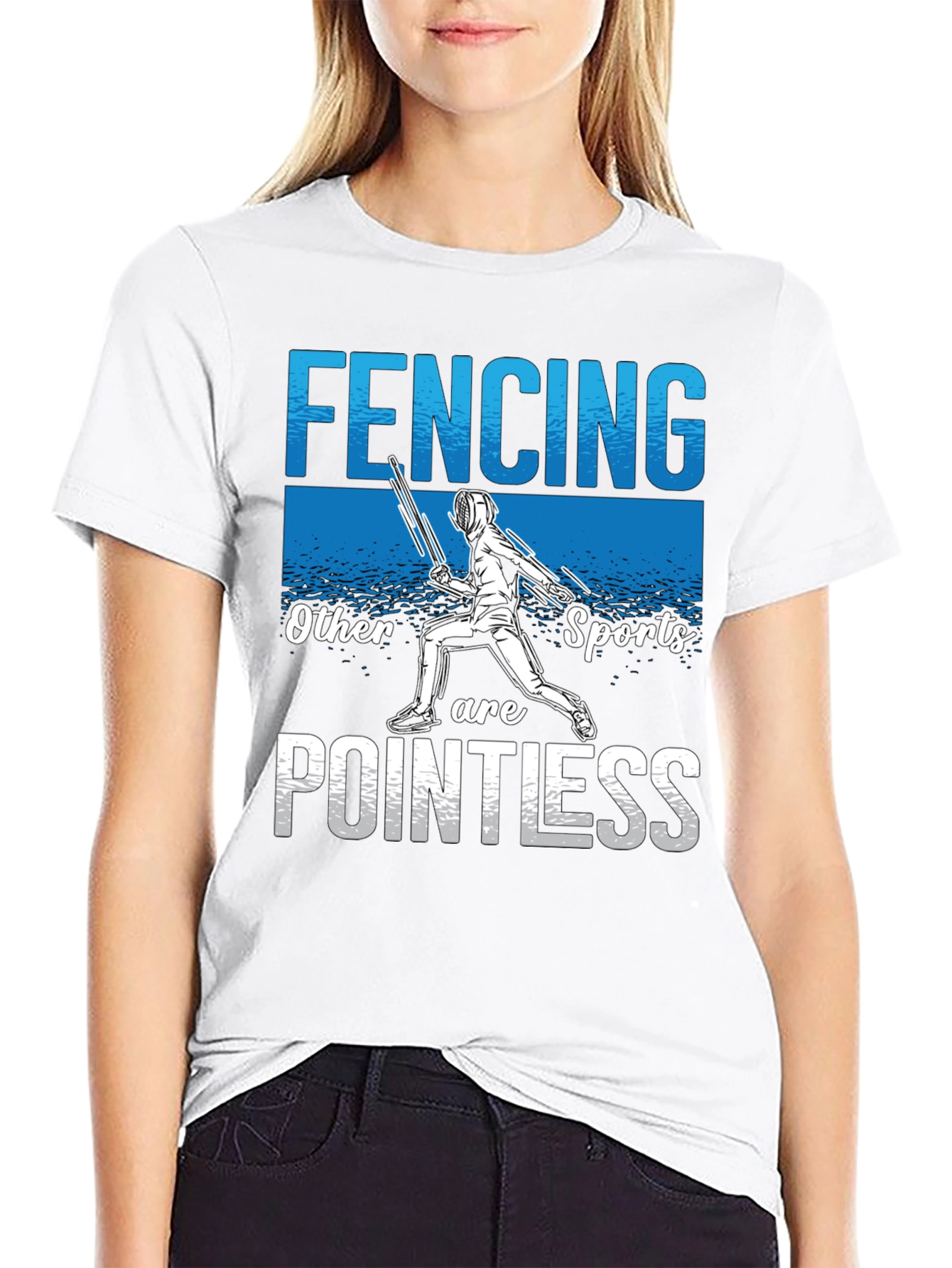 Fencing Pointless T-Shirt - Sporty Humor