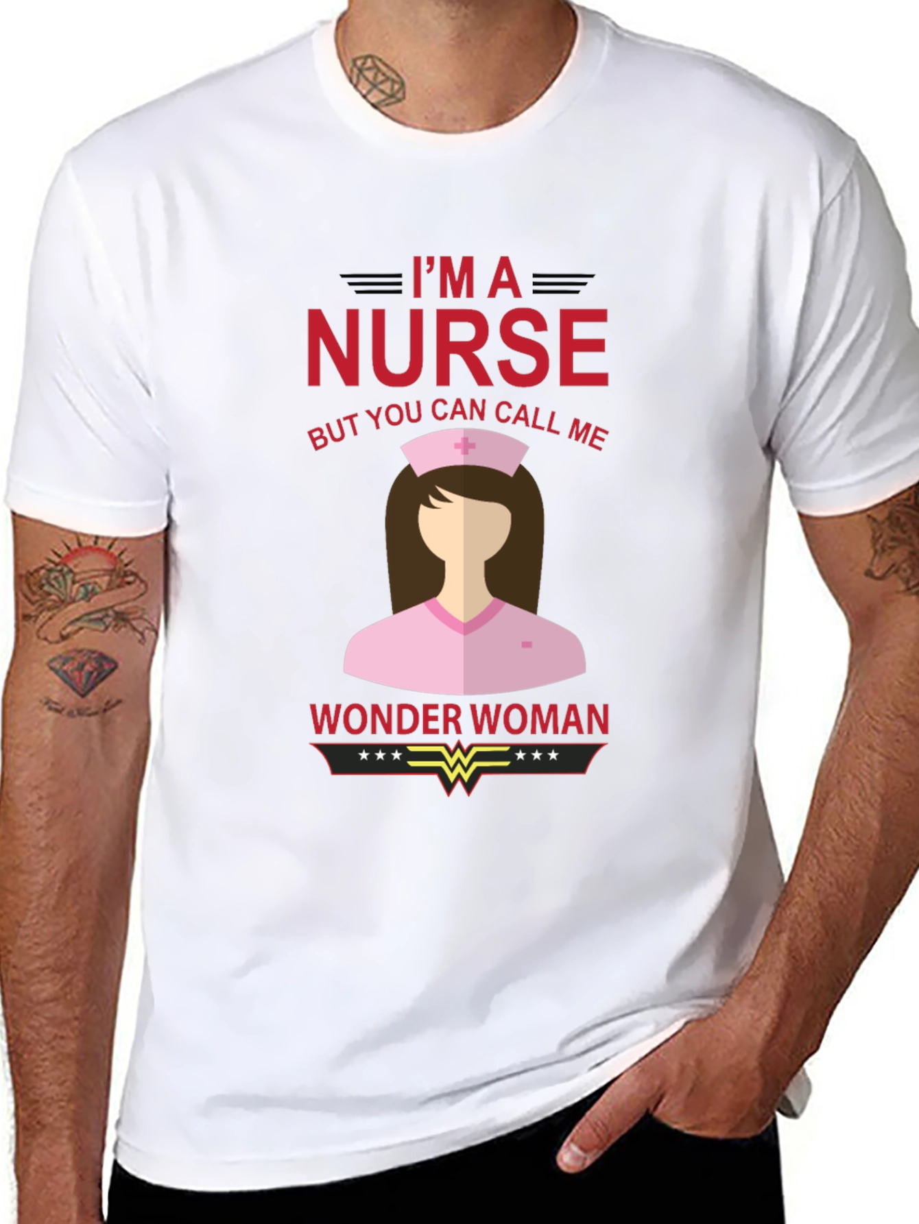 Nurse Wonder Woman Graphic T-Shirt