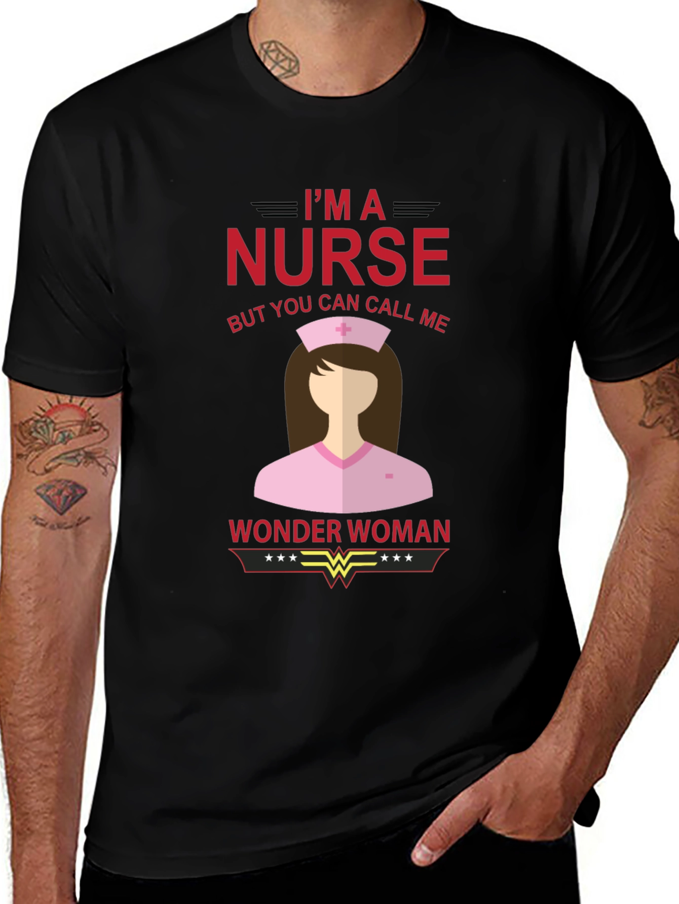 Nurse Wonder Woman Graphic T-Shirt