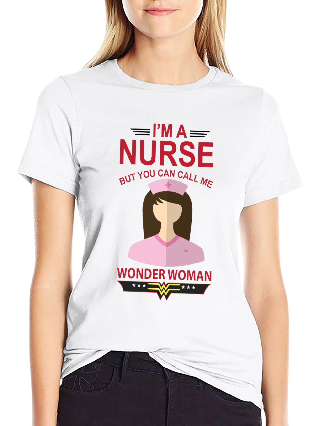 Nurse Wonder Woman Graphic T-Shirt