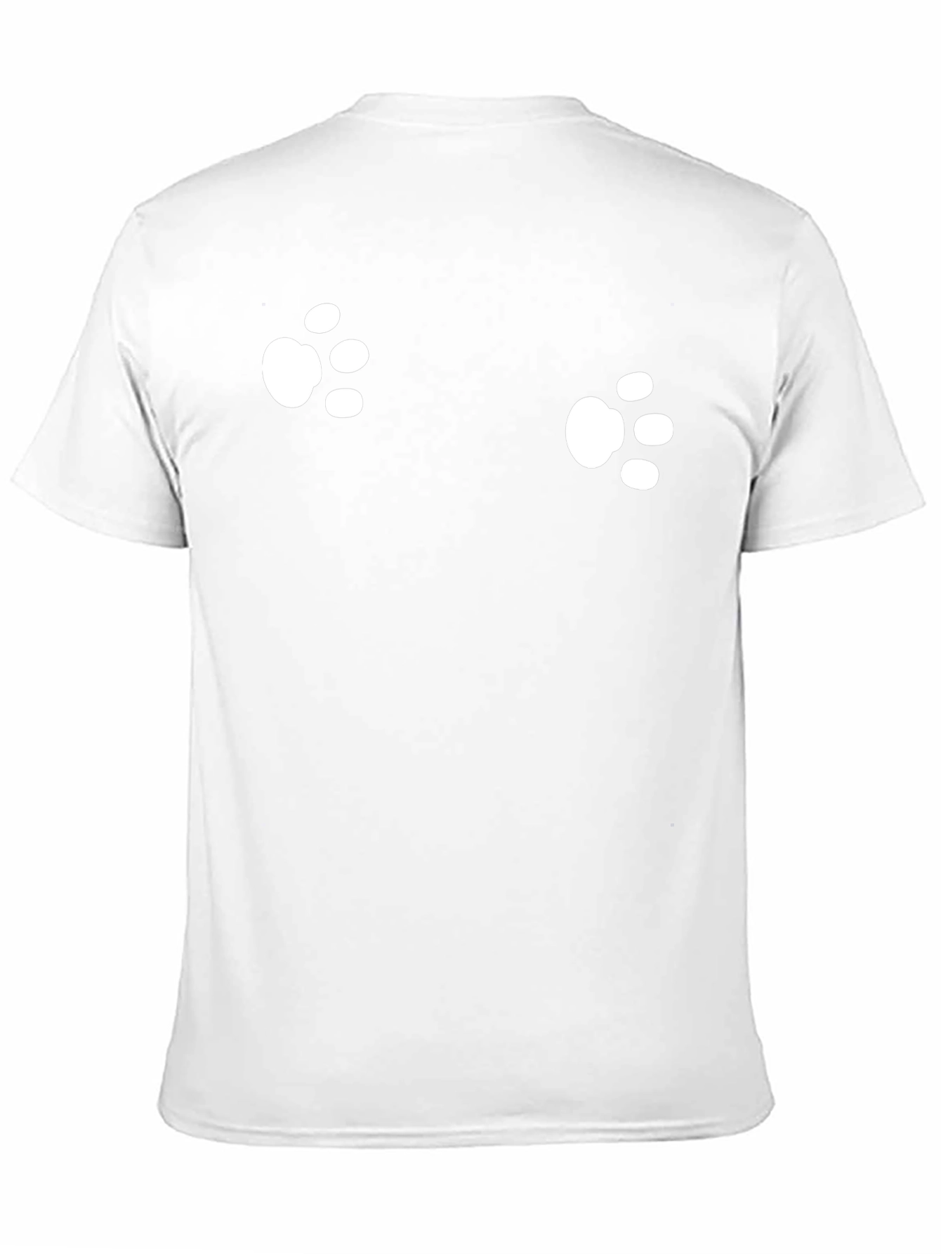 Mens Black Paw Print T-Shirt