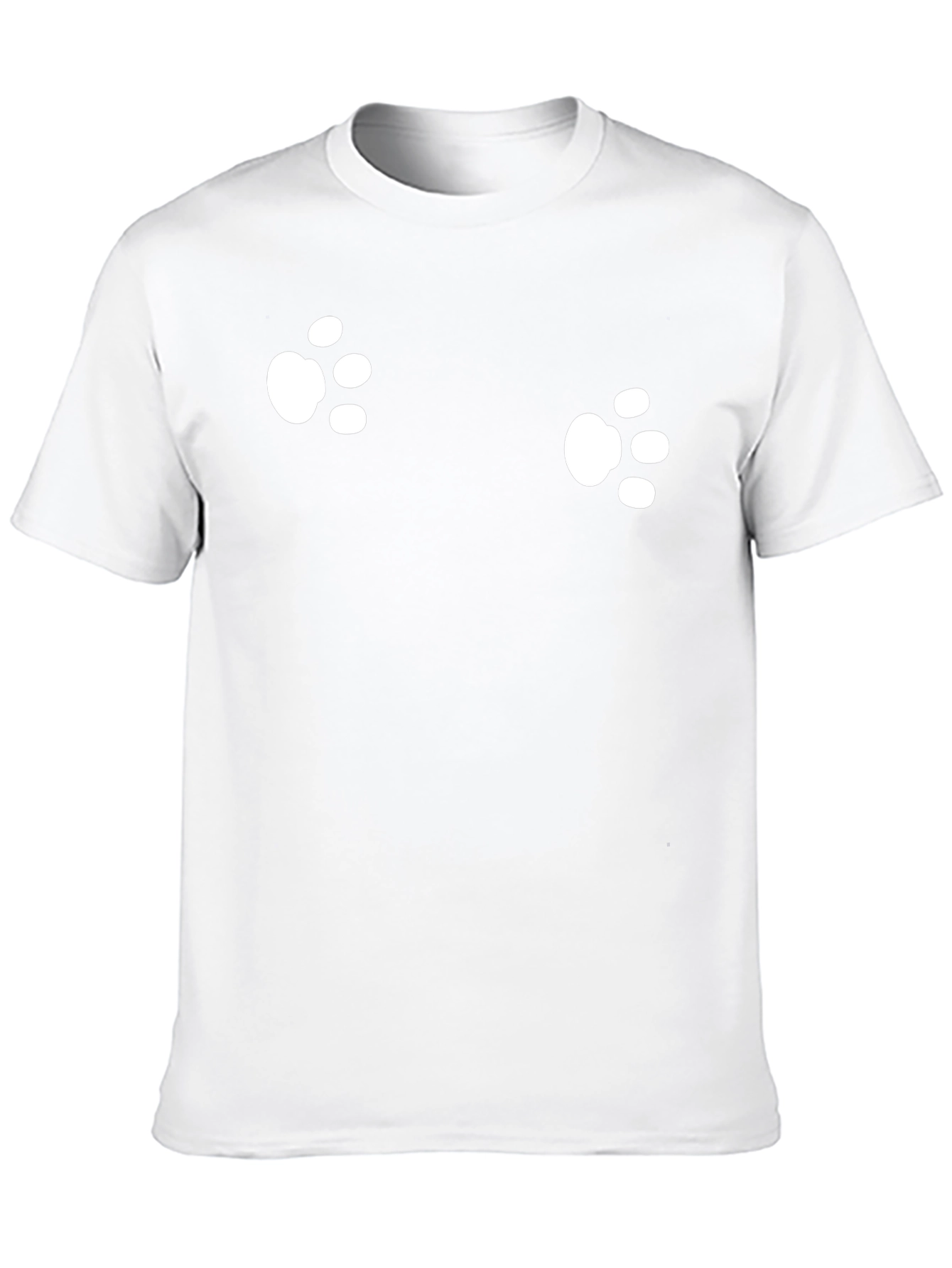 Mens Black Paw Print T-Shirt