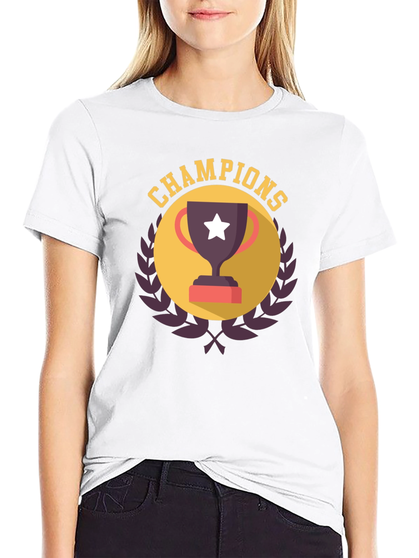 Champions Graphic T-Shirt - Black Tee