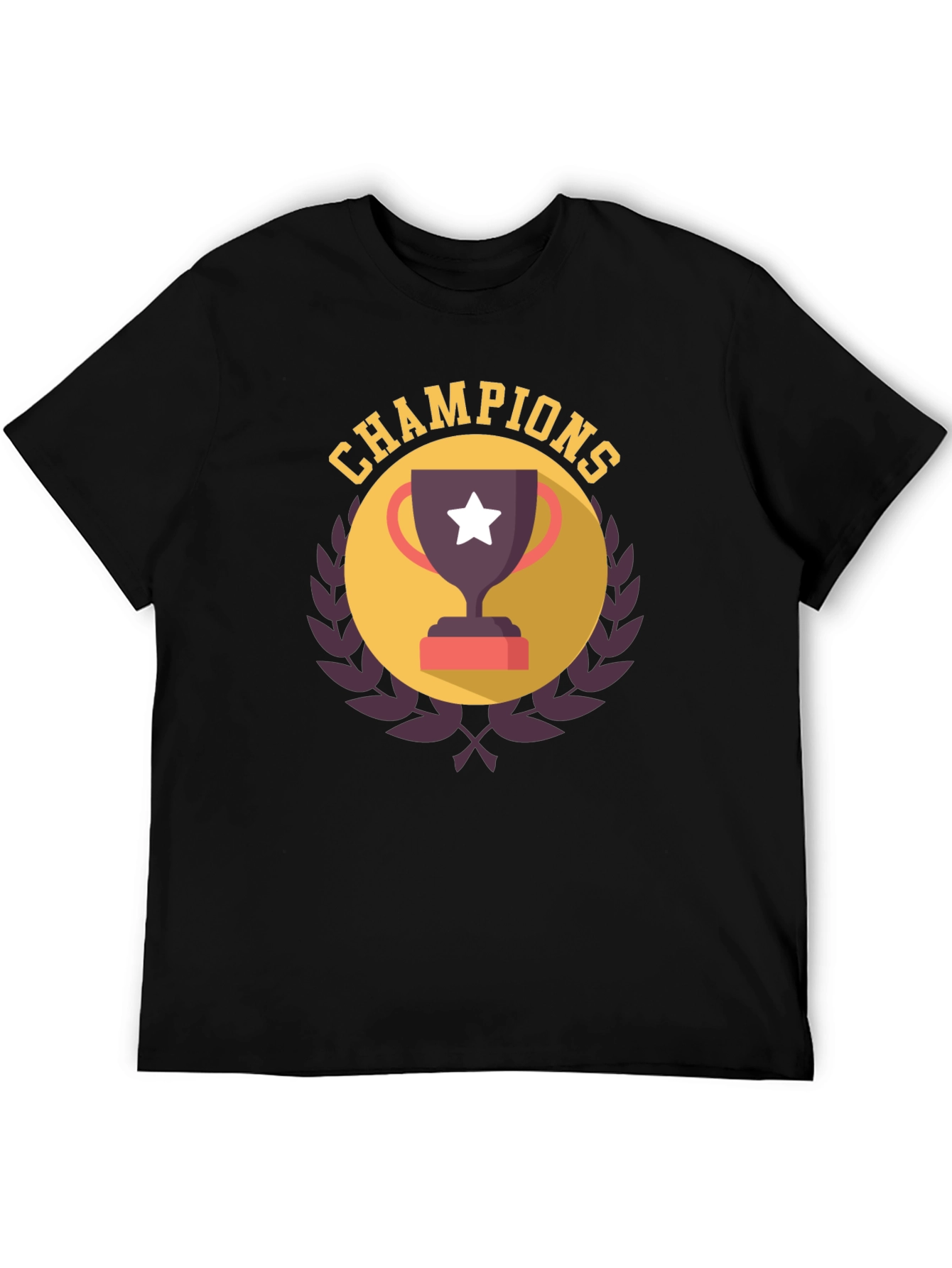 Champions Graphic T-Shirt - Black Tee