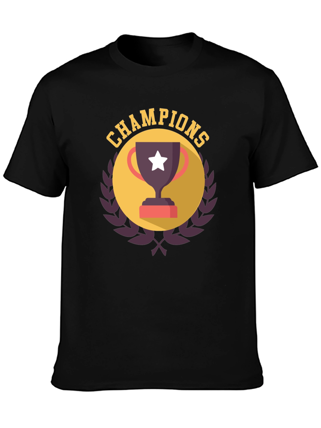 Champions Graphic T-Shirt - Black Tee