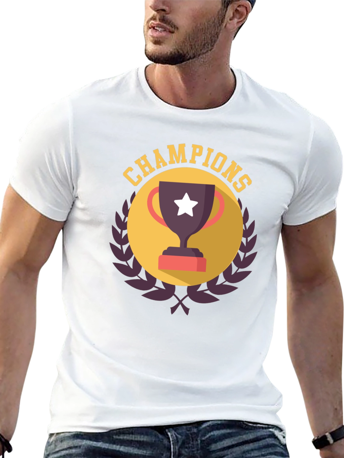 Champions Graphic T-Shirt - Black Tee