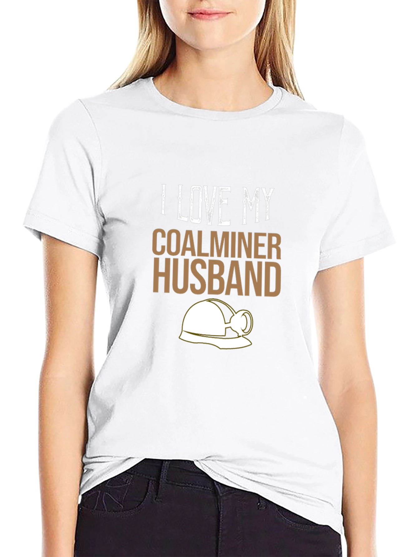 I Love My Coalminer Husband T-Shirt