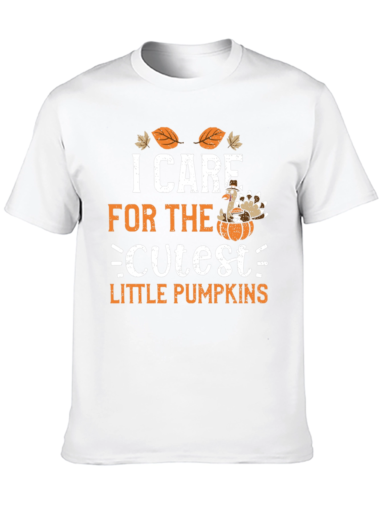 I Care for The Cutest Little Pumpkins T-Shirt