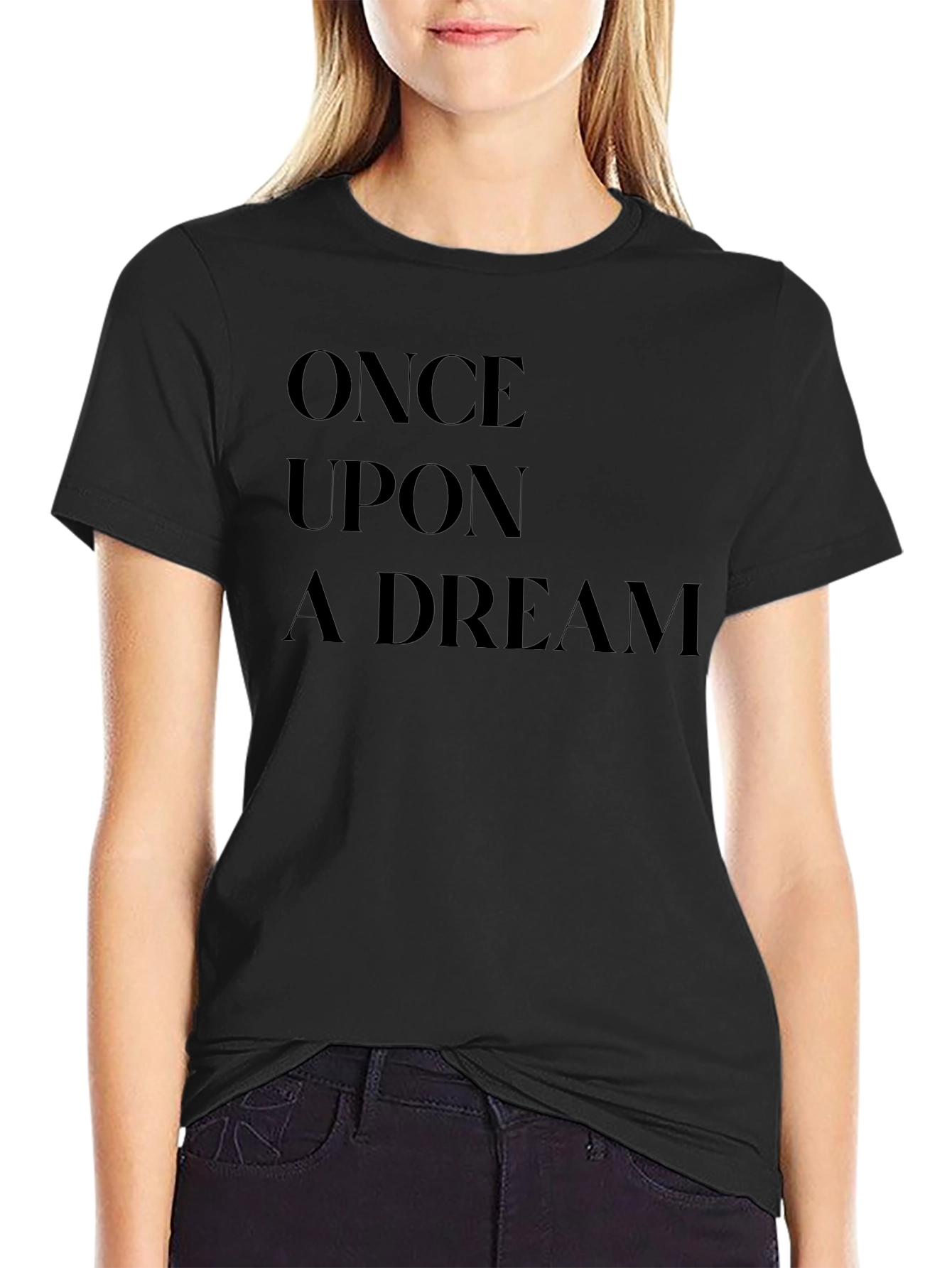 Once Upon A Dream Black Graphic T-Shirt