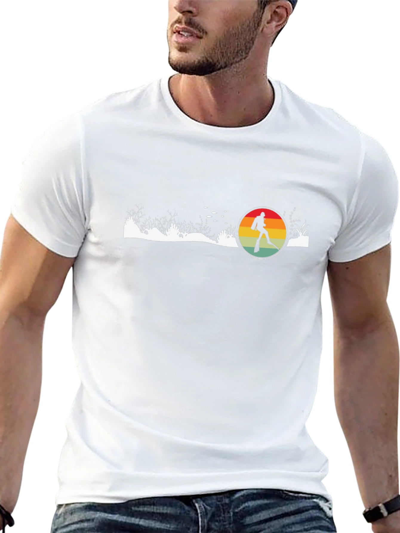 Diver Retro Black T-Shirt