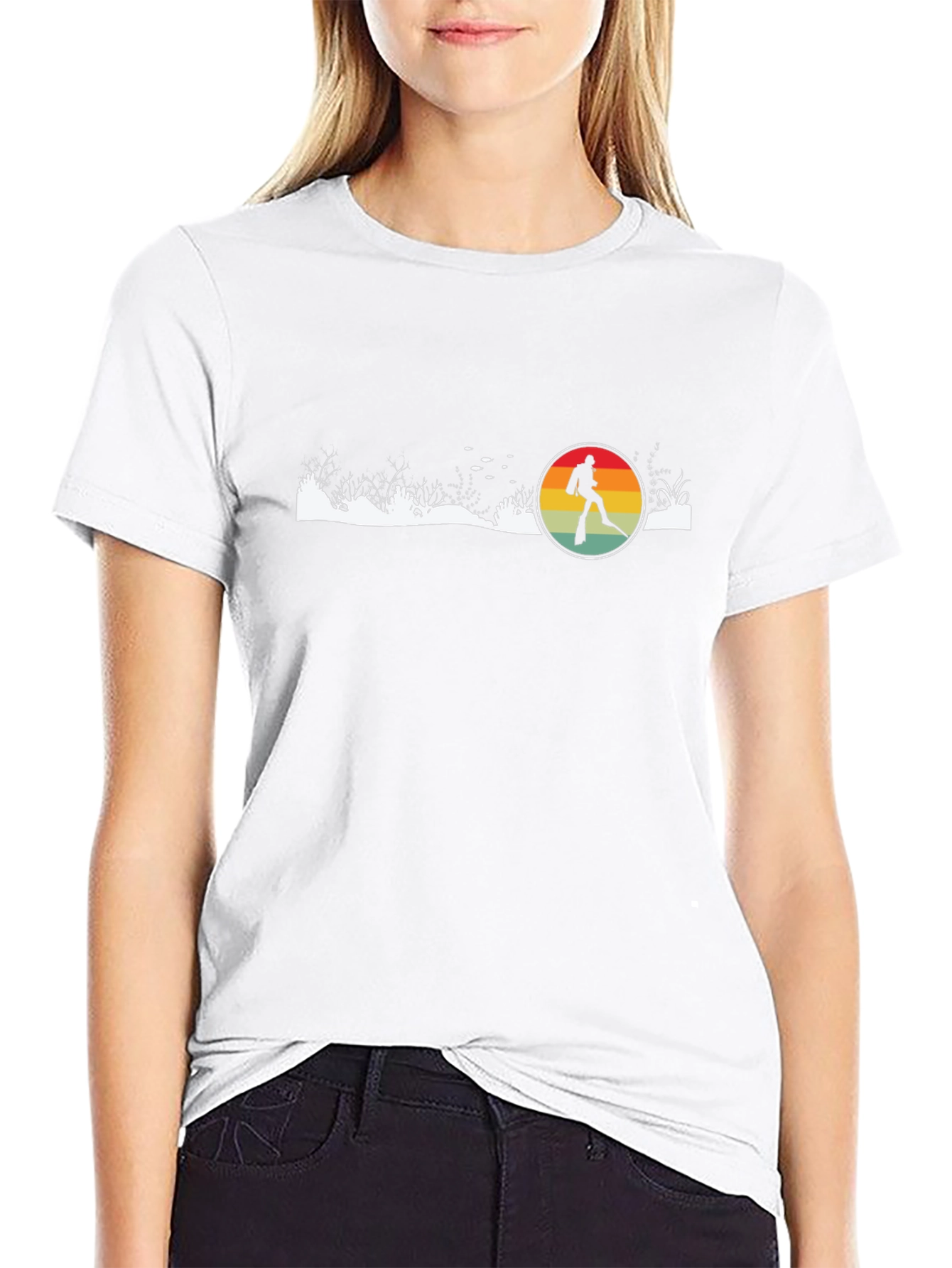 Diver Retro Black T-Shirt