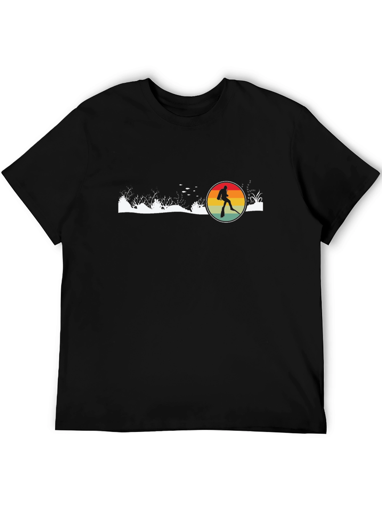 Diver Retro Black T-Shirt