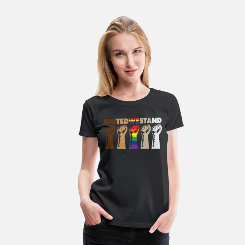 United We Stand Black Lives Matter LGBT Gay Pride