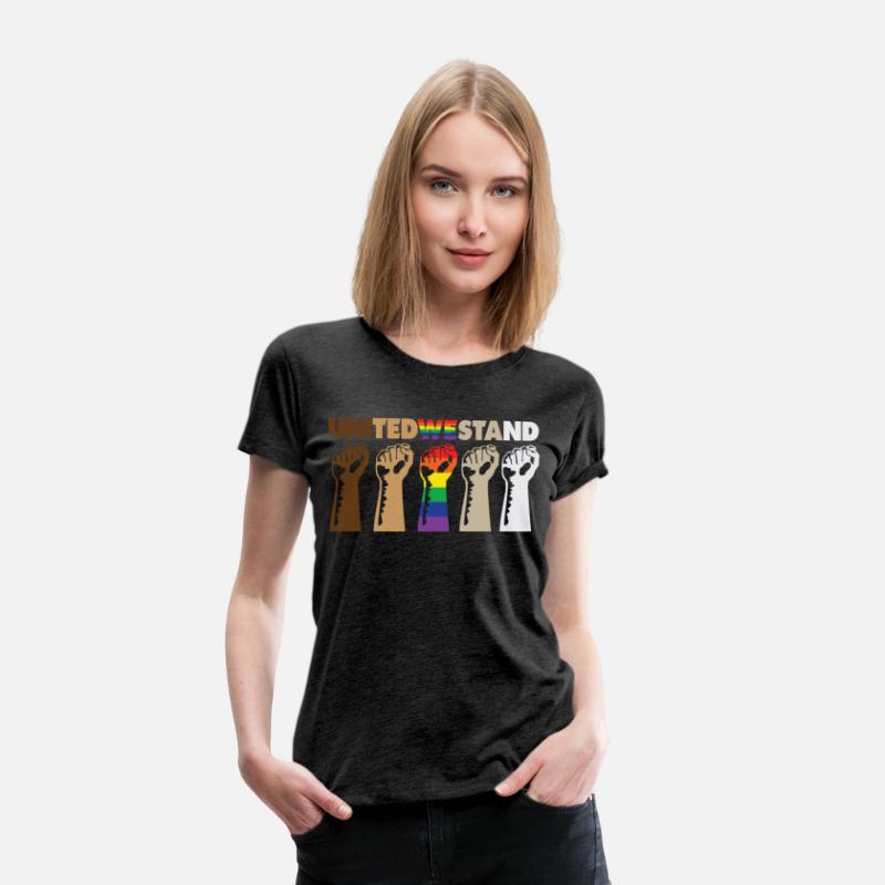 United We Stand Black Lives Matter LGBT Gay Pride