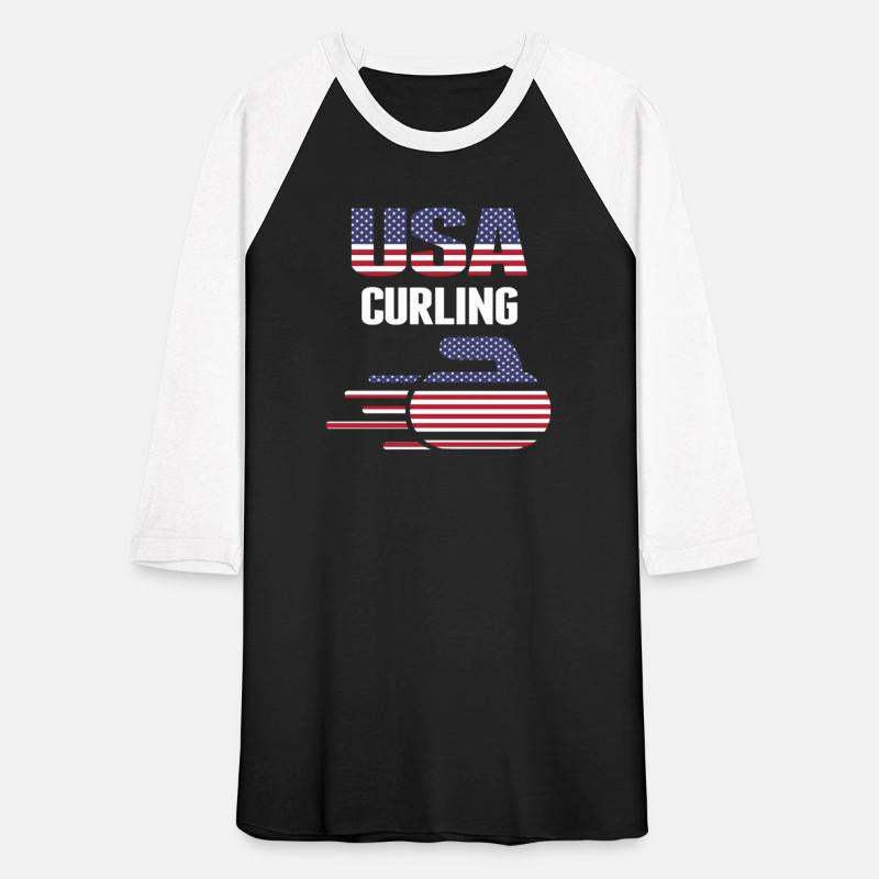 Usa Team Curling Rock Jersey Winter Sports