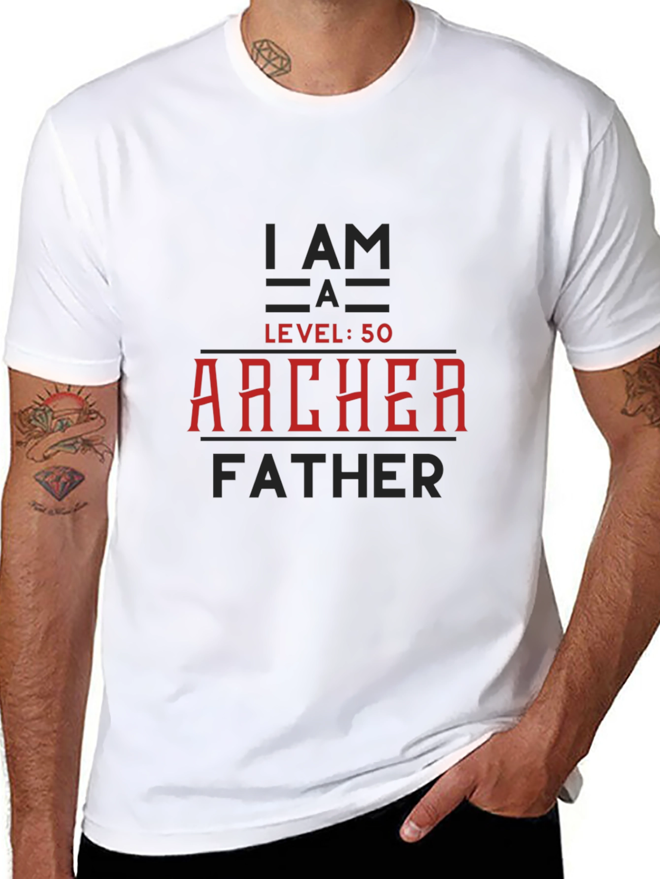 Archer Father Level 50 Graphic T-Shirt