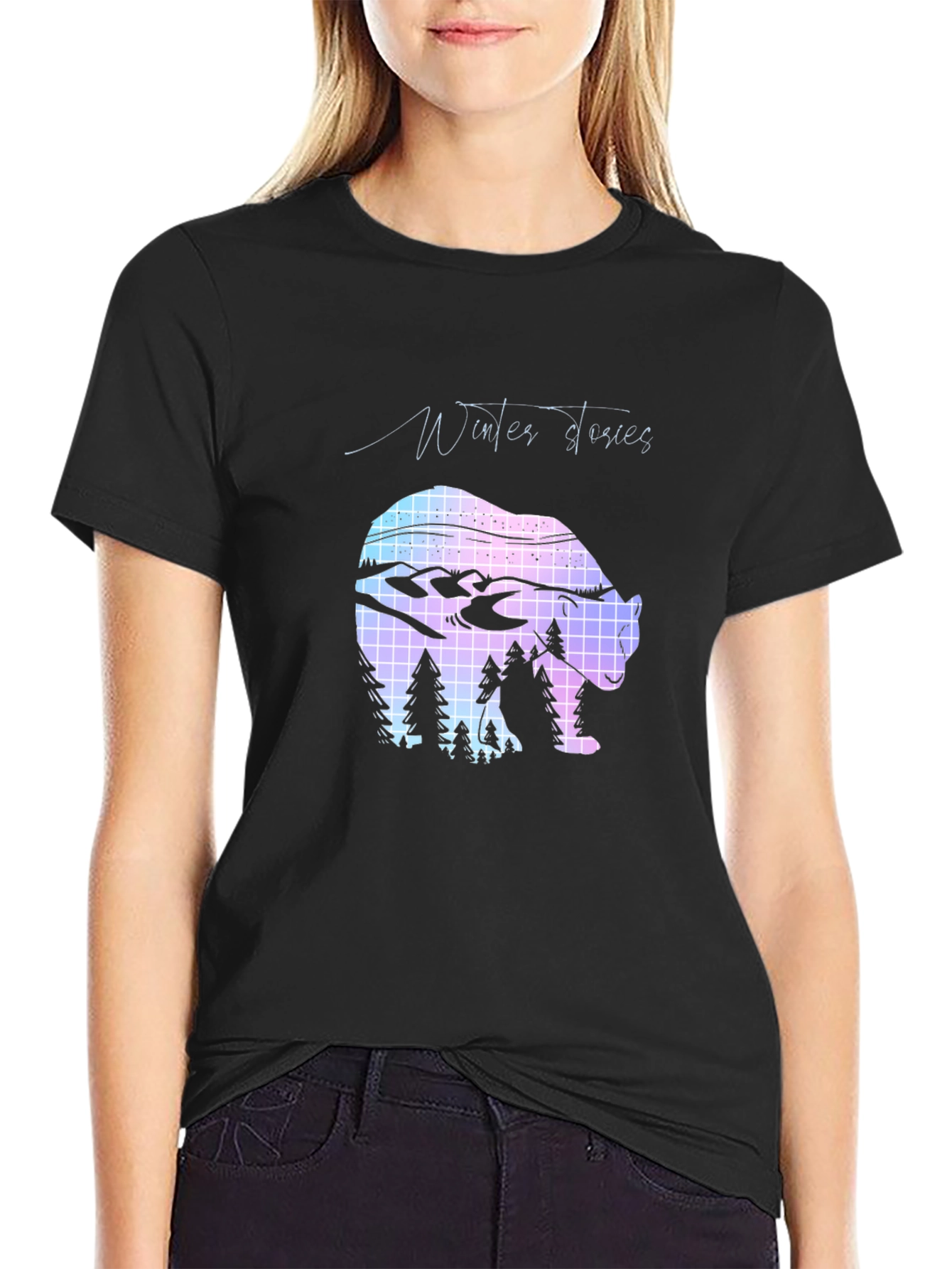 Winter Stories Bear Graphic Tee
