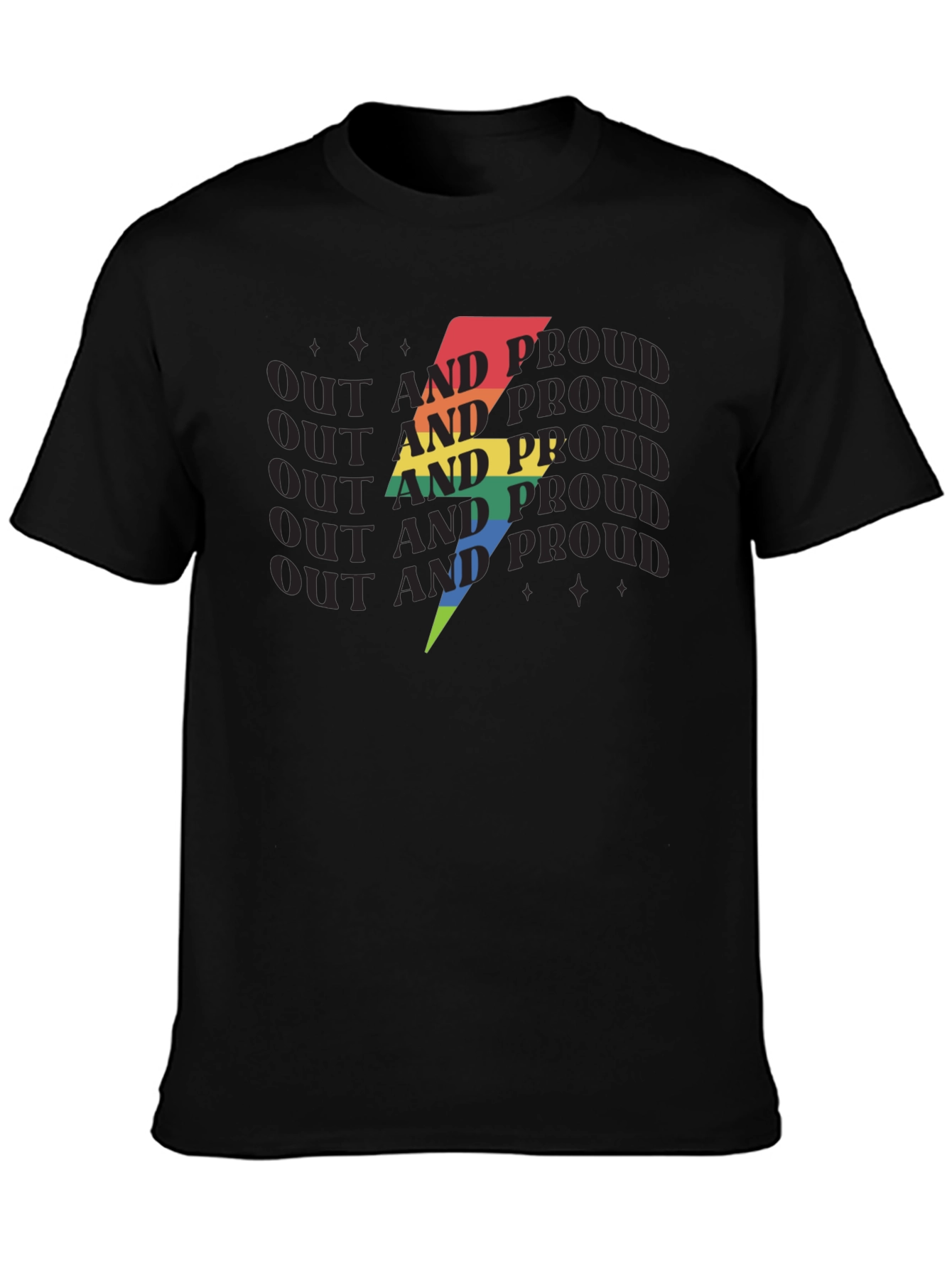 Out and Proud LGBTQ+ T-Shirt