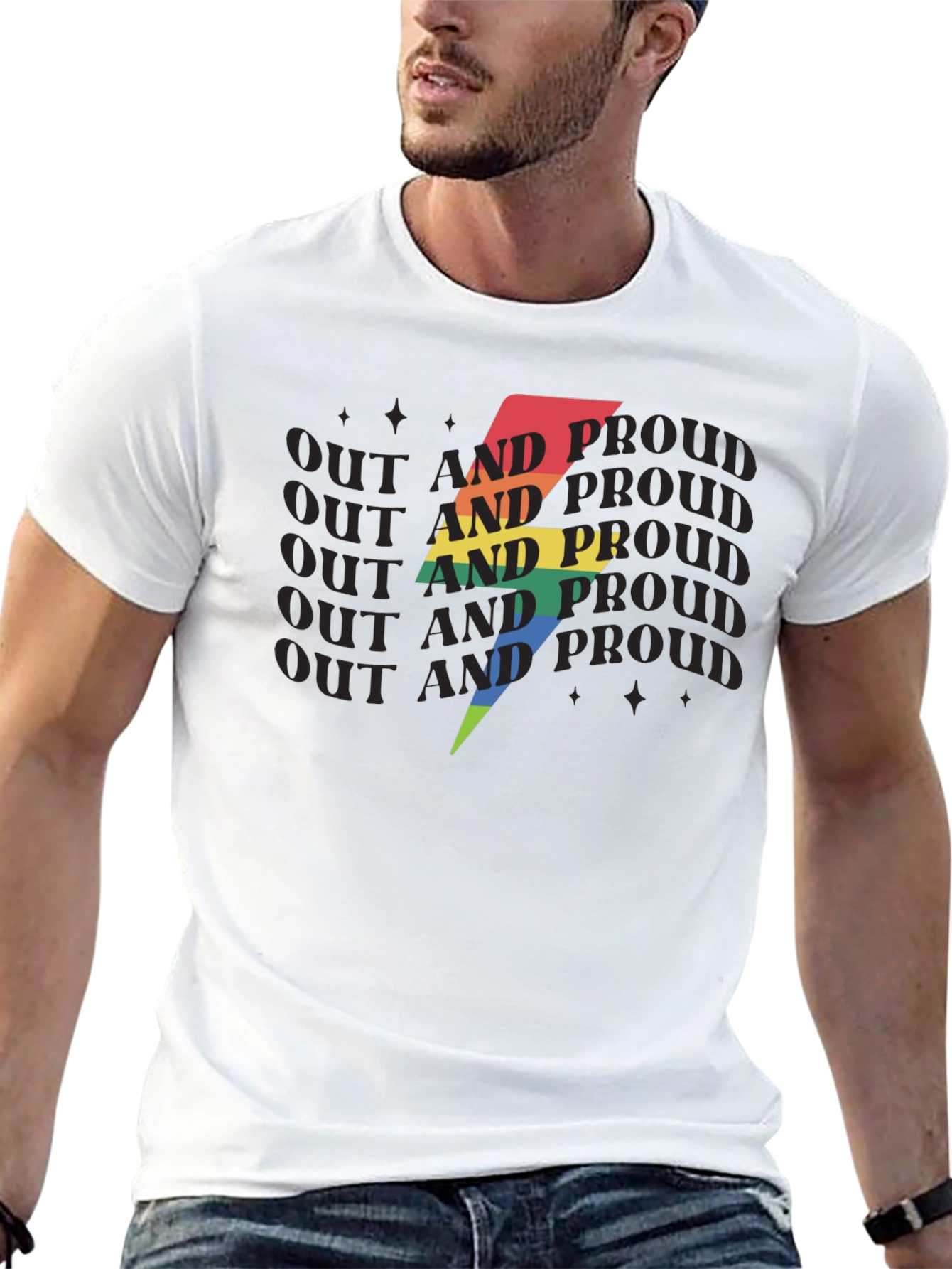 Out and Proud LGBTQ+ T-Shirt