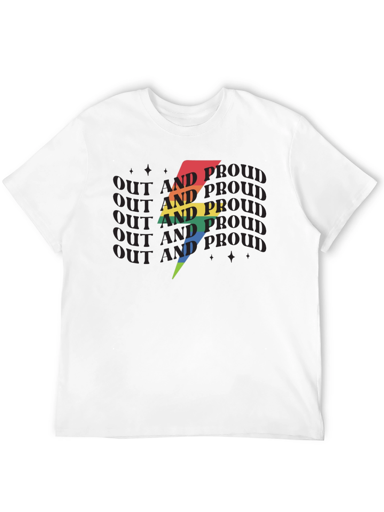 Out and Proud LGBTQ+ T-Shirt