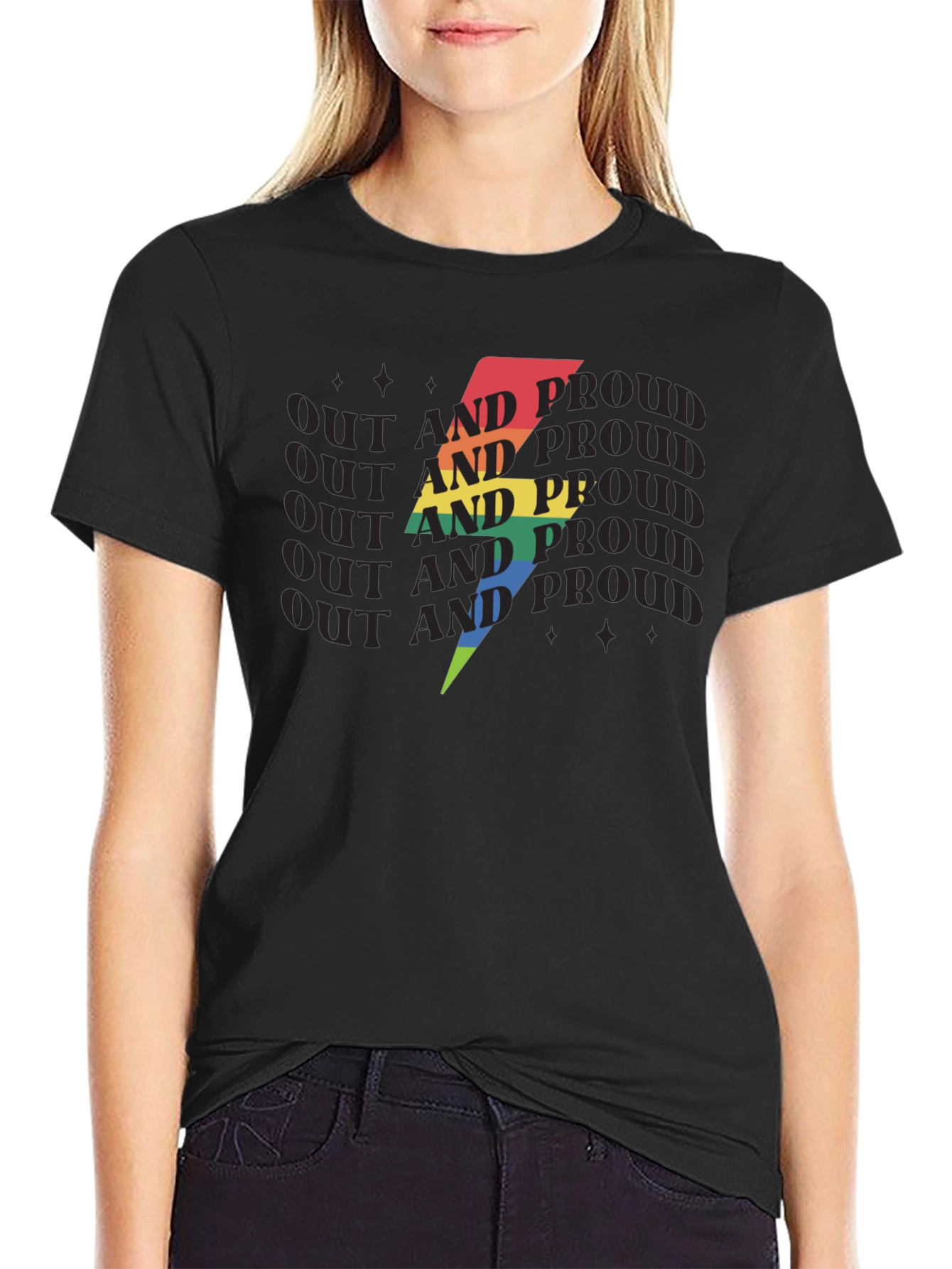 Out and Proud LGBTQ+ T-Shirt