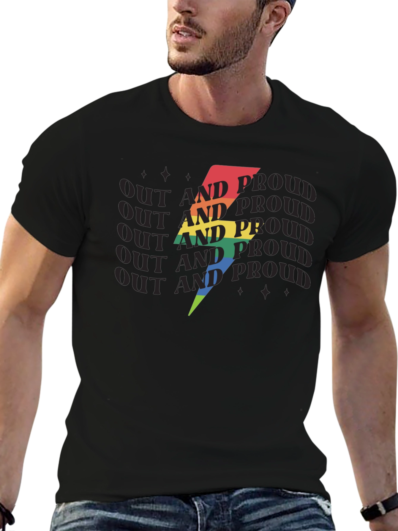 Out and Proud LGBTQ+ T-Shirt