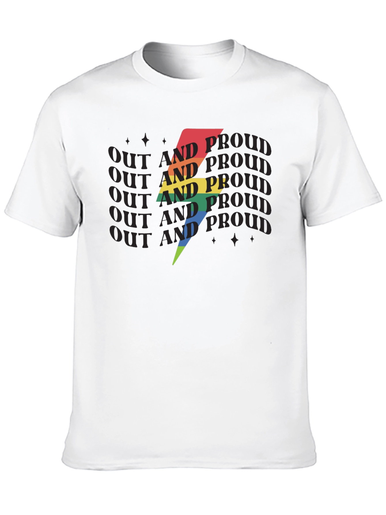 Out and Proud LGBTQ+ T-Shirt