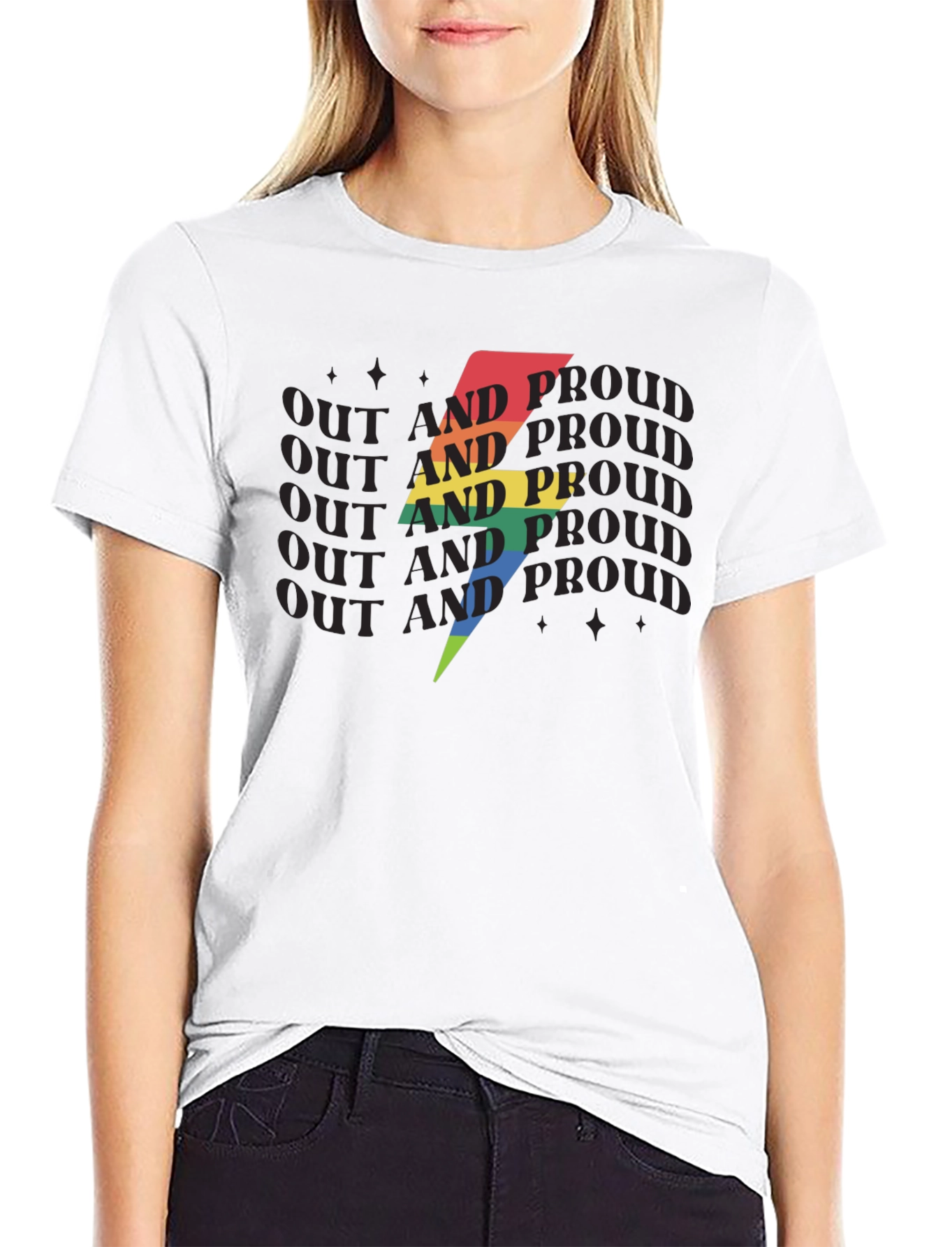 Out and Proud LGBTQ+ T-Shirt