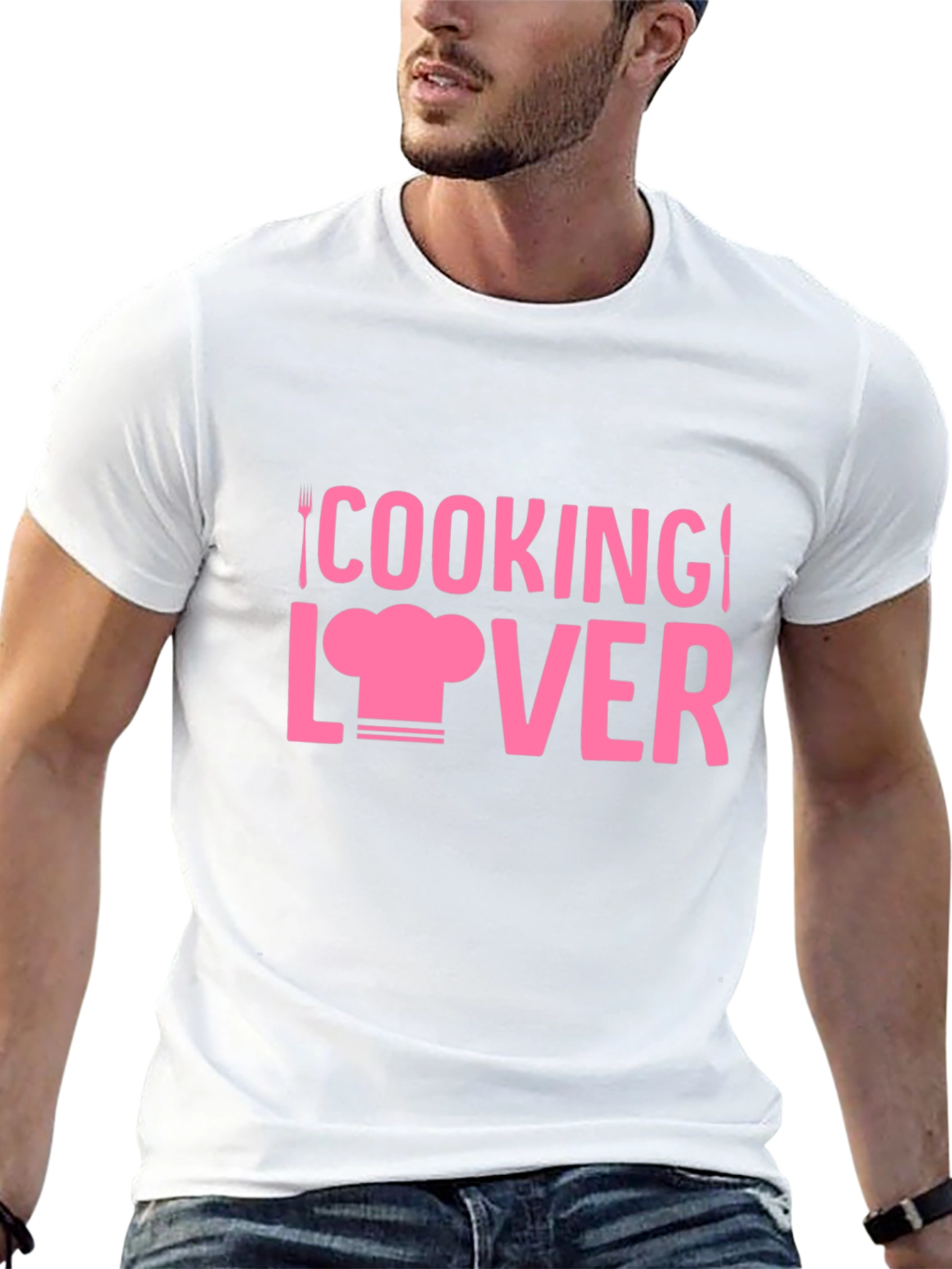 Cooking Lover Graphic Tee - Black Cotton T-Shirt