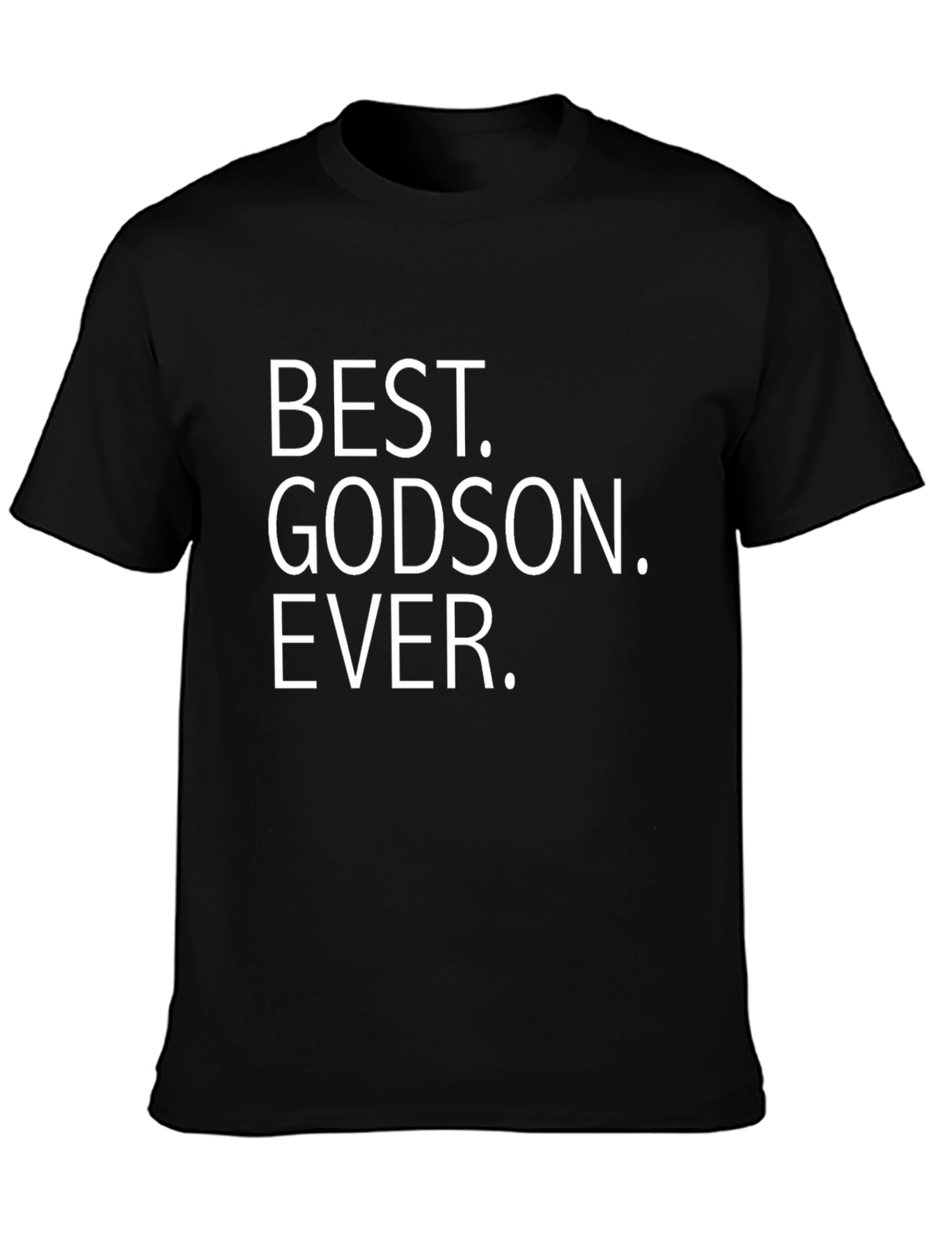 Best Godson Ever Black Graphic T-Shirt