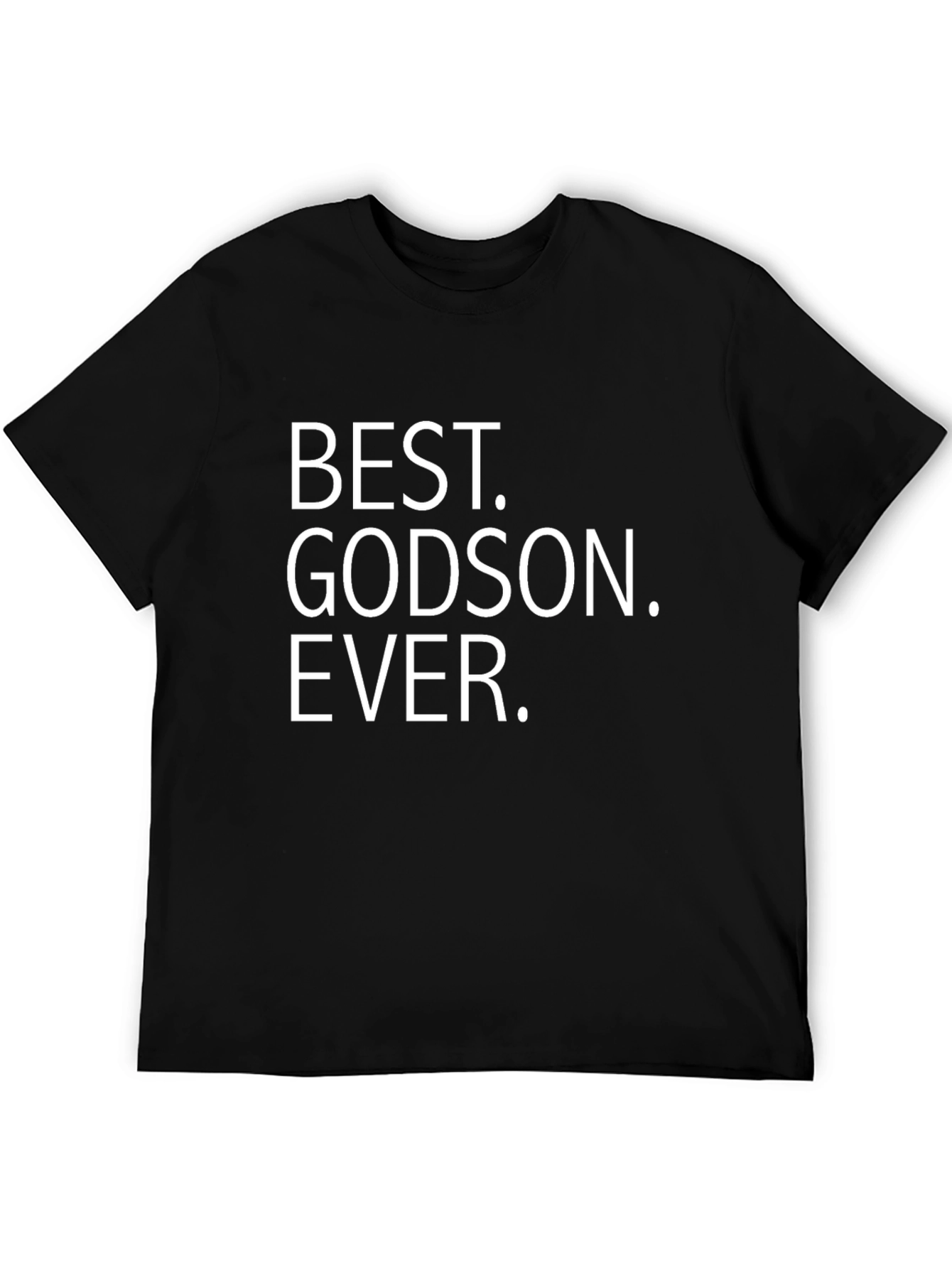 Best Godson Ever Black Graphic T-Shirt