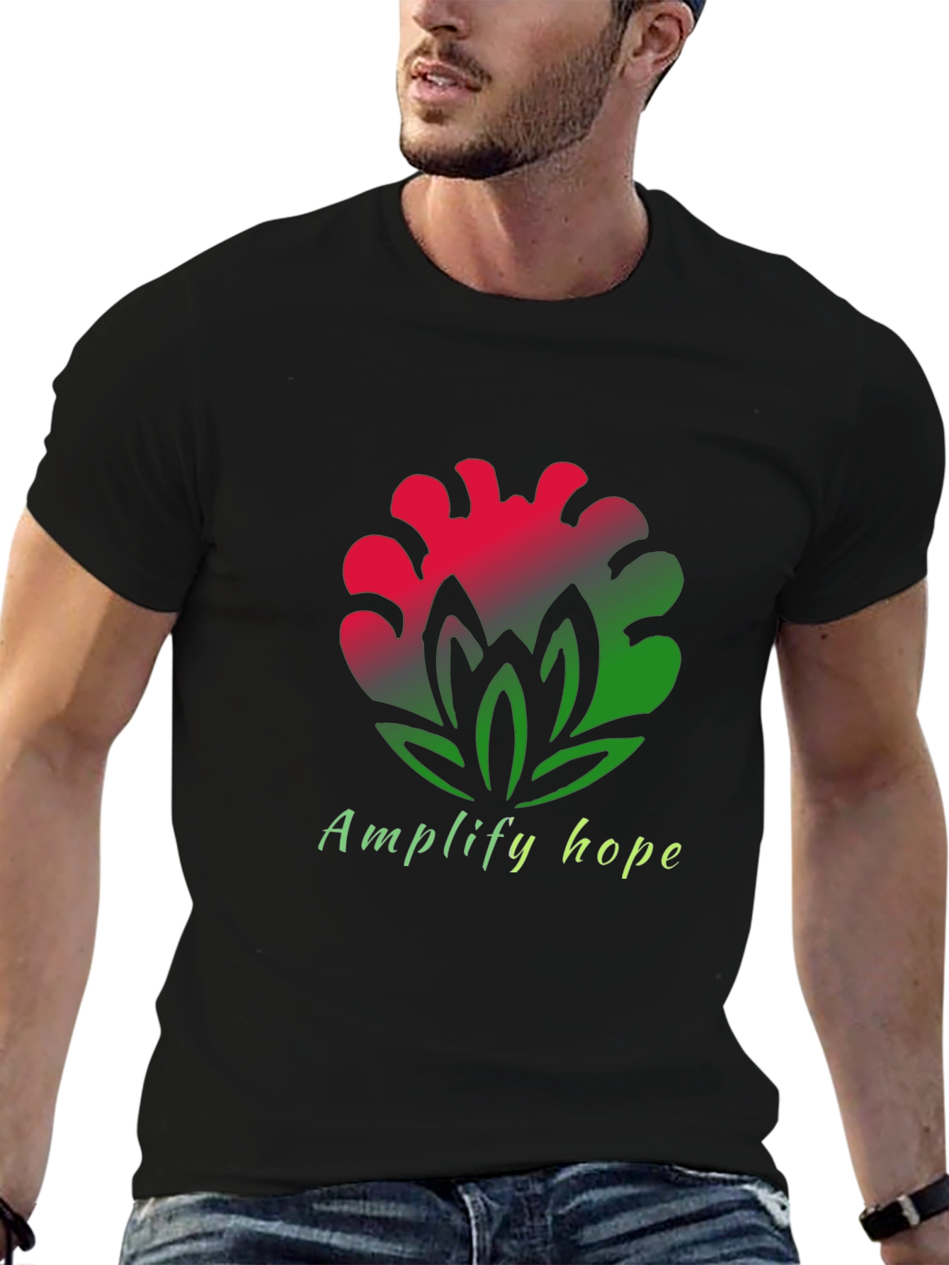 Amplify Hope T-Shirt - Floral Design Tee