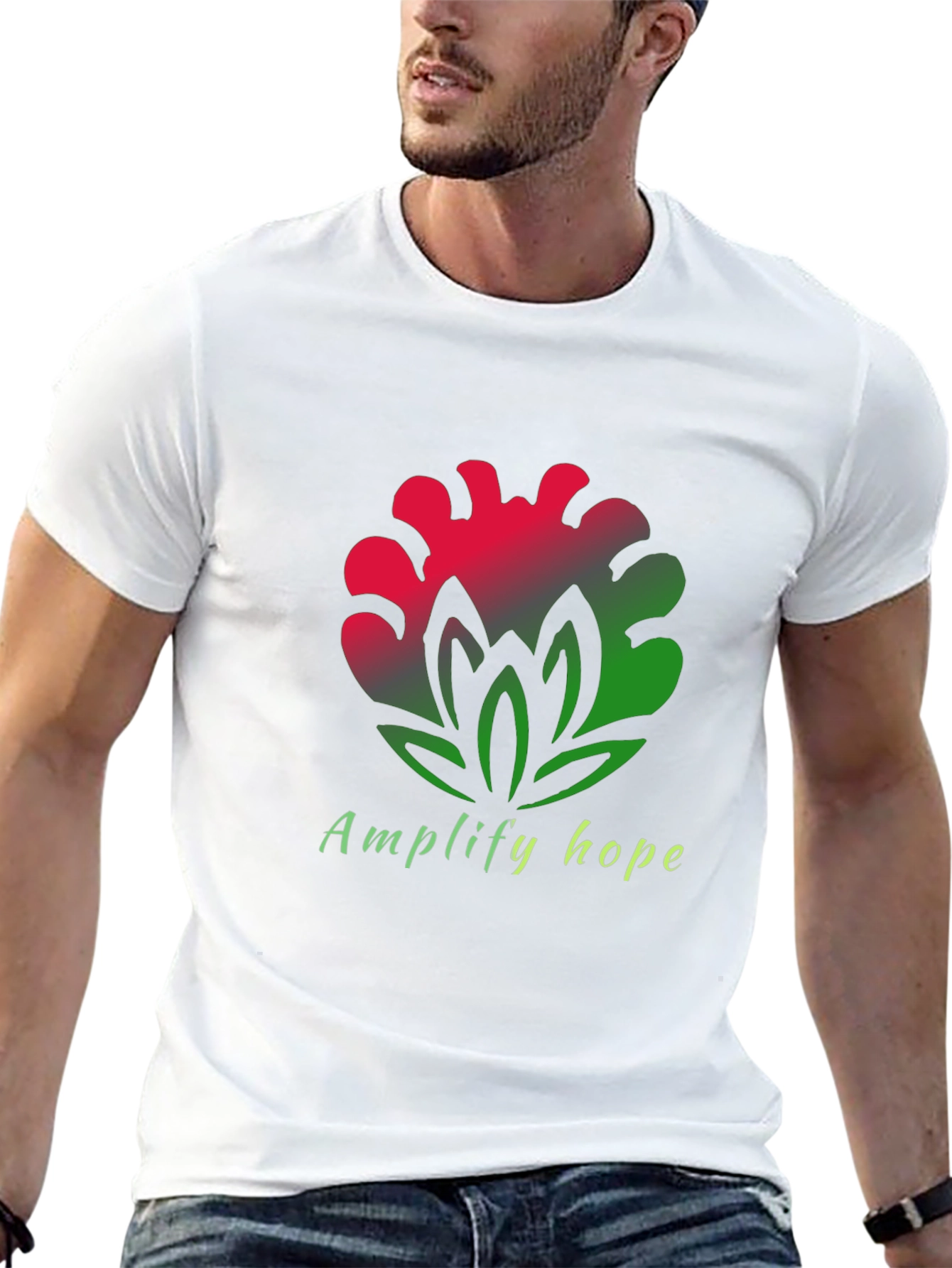 Amplify Hope T-Shirt - Floral Design Tee