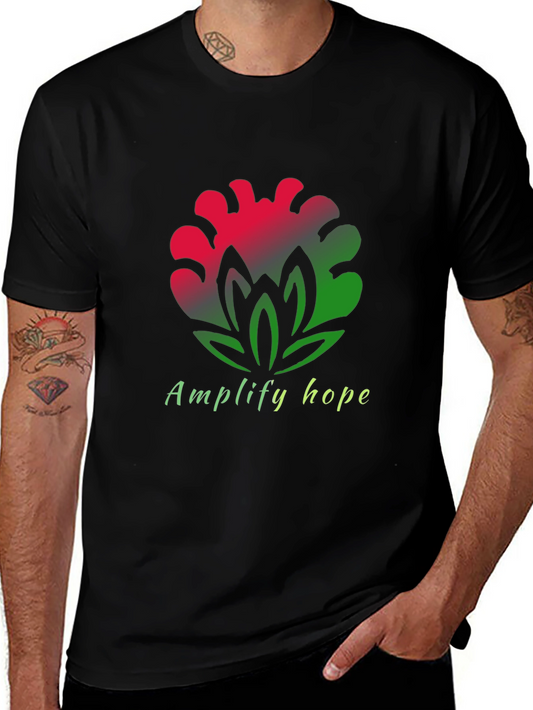 Amplify Hope T-Shirt - Floral Design Tee