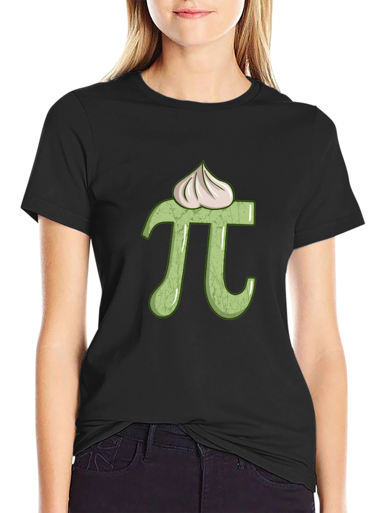 Pi Day T-Shirt - Math Symbol with Cream Topping
