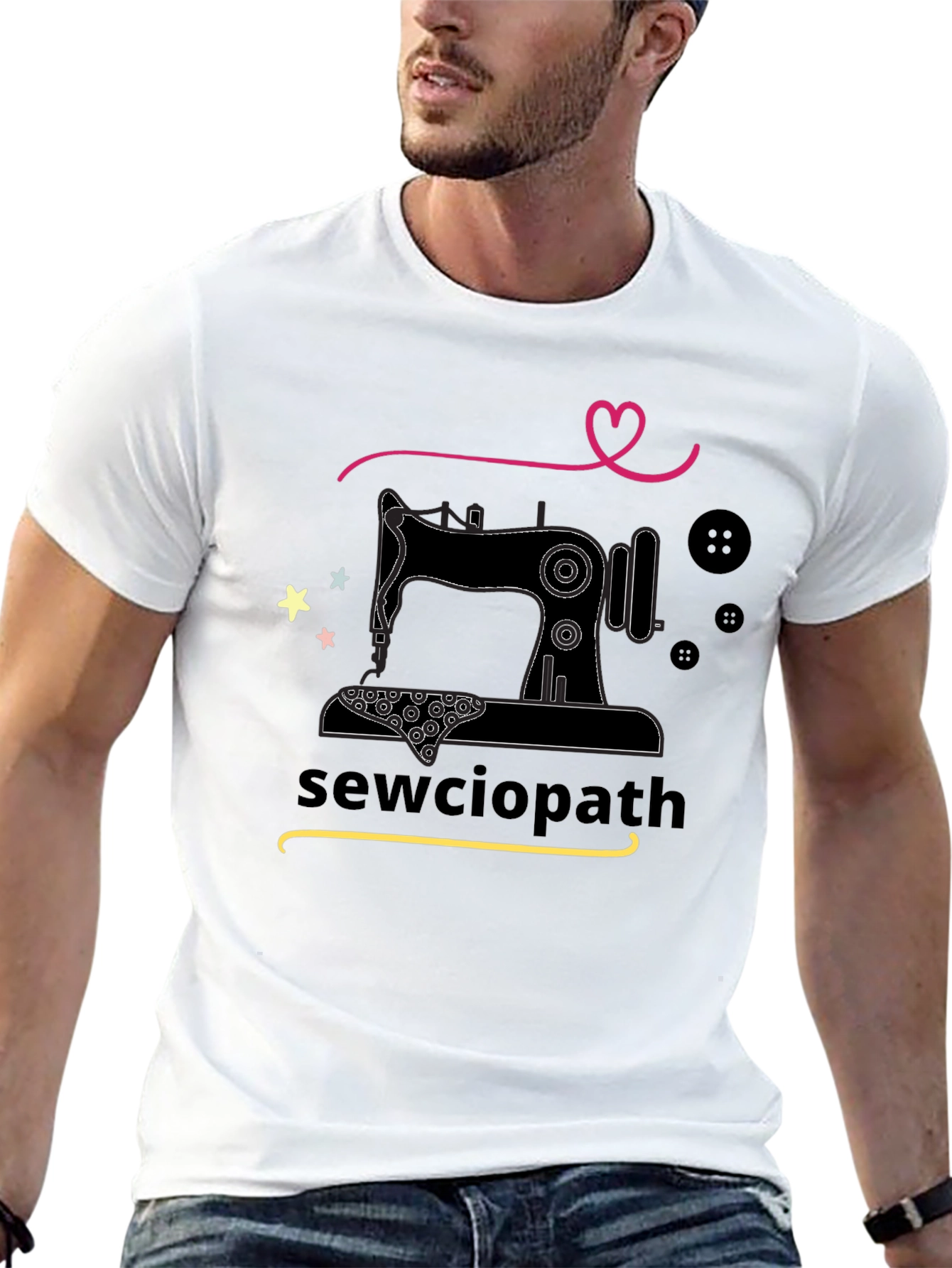 Sewciopath Graphic Tee - Sewing Lover T-Shirt